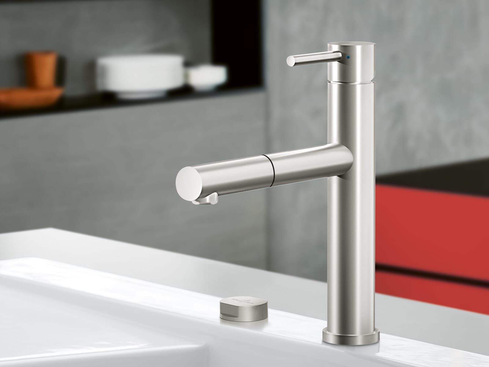 Villeroy & Boch Küchenarmatur (1-St) 9279 00 LC, keramische Dichtungen, mit Ausziehbrause