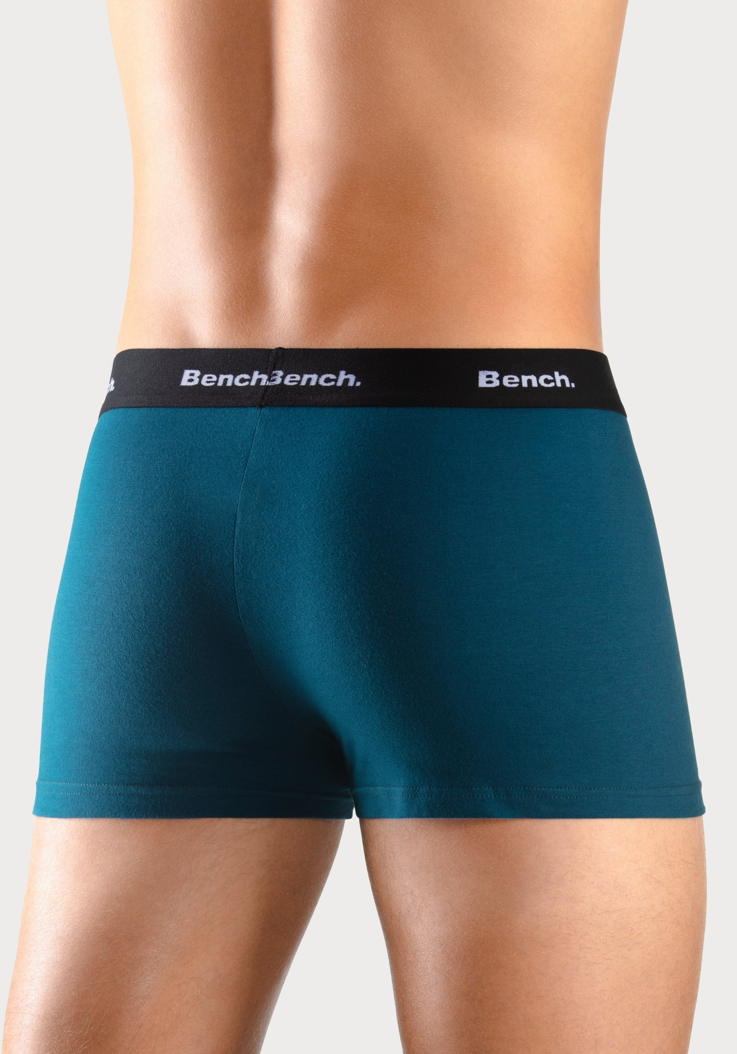 Bench. Boxer Boxershorts für Herren (Packung, 4-St) Unterhosen mit kontrastfarbigem Bund