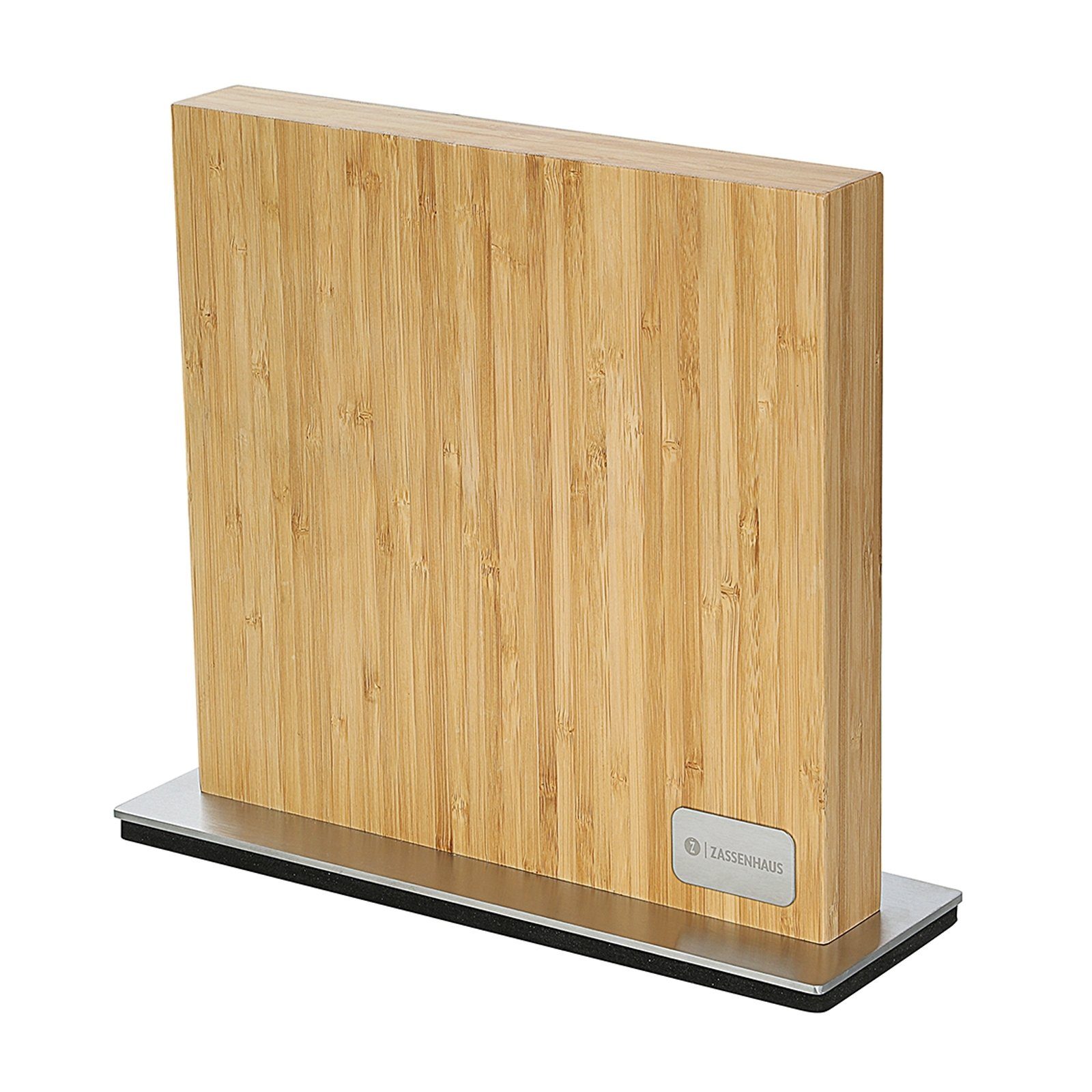 ZASSENHAUS Messerblock Magnet-Messerblock Bamboo (1tlg), Holzblock Küchenmesser bambus Messerhalter