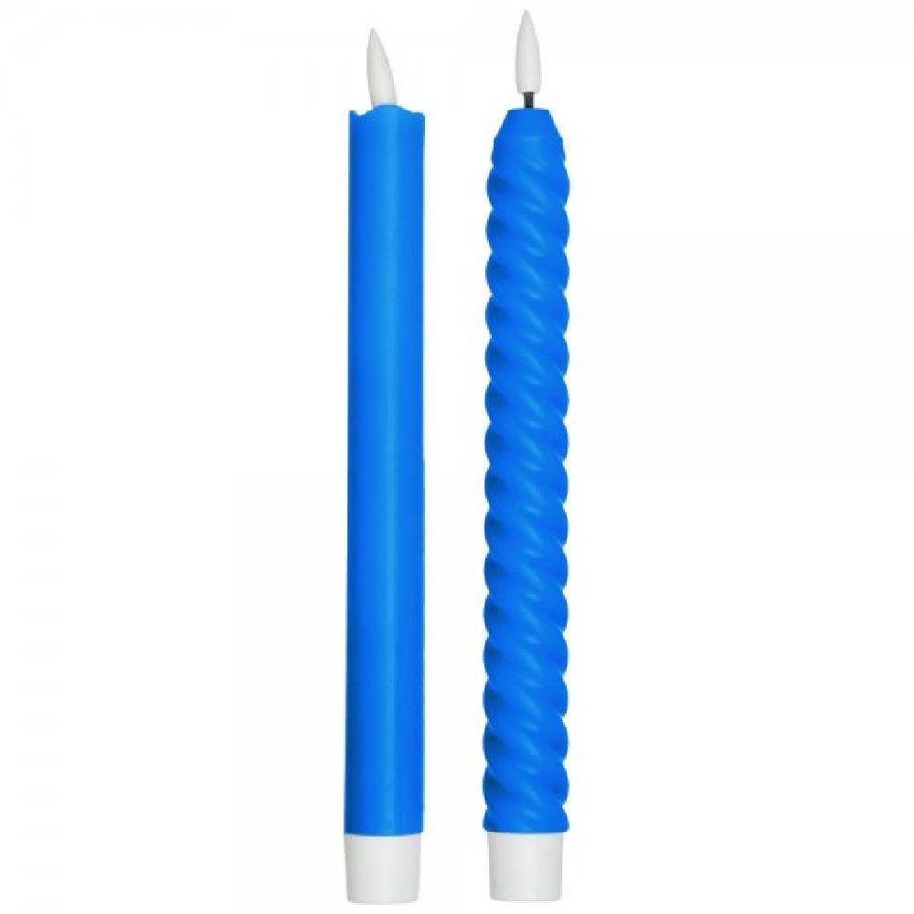 Design Letters Kerzenhalter Stabkerze LED Cosy Forever Cobalt Blue (2-teilig)