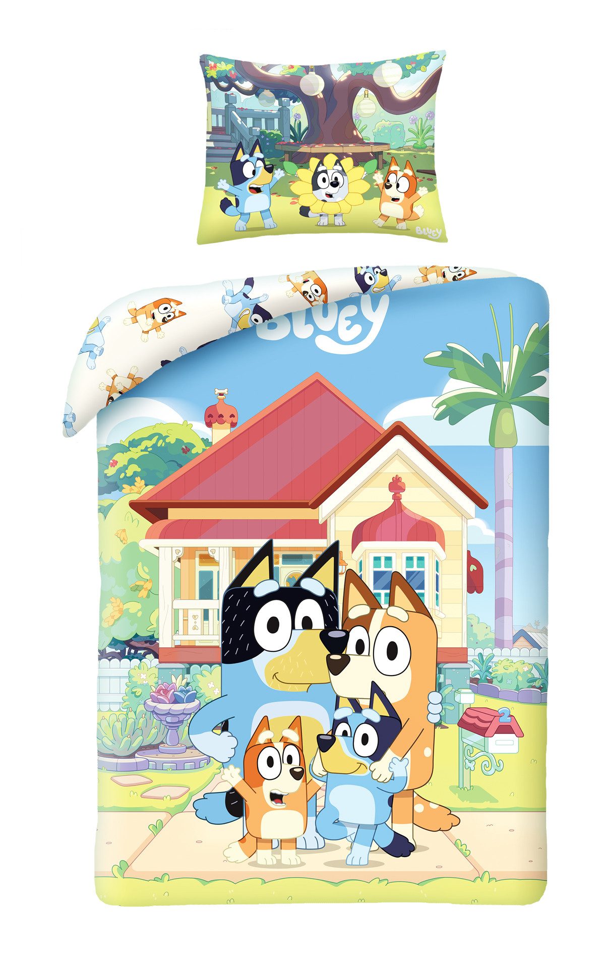 MTOnlinehandel Babybettwäsche Bluey 100x135 + 40x60 cm, 100% Baumwolle, 2 t günstig online kaufen