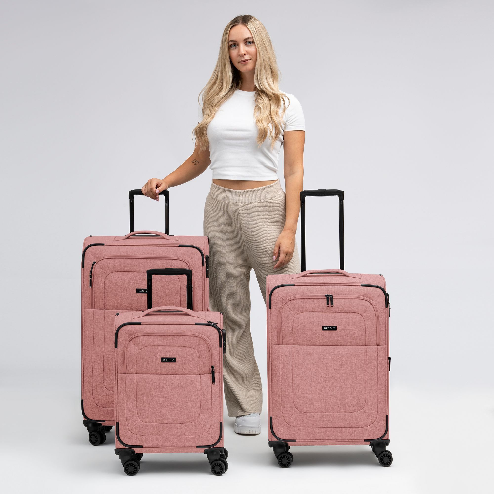 Redolz Trolleyset Essentials 12, 4 Rollen, (3-teilig, 3 tlg), Polyester
