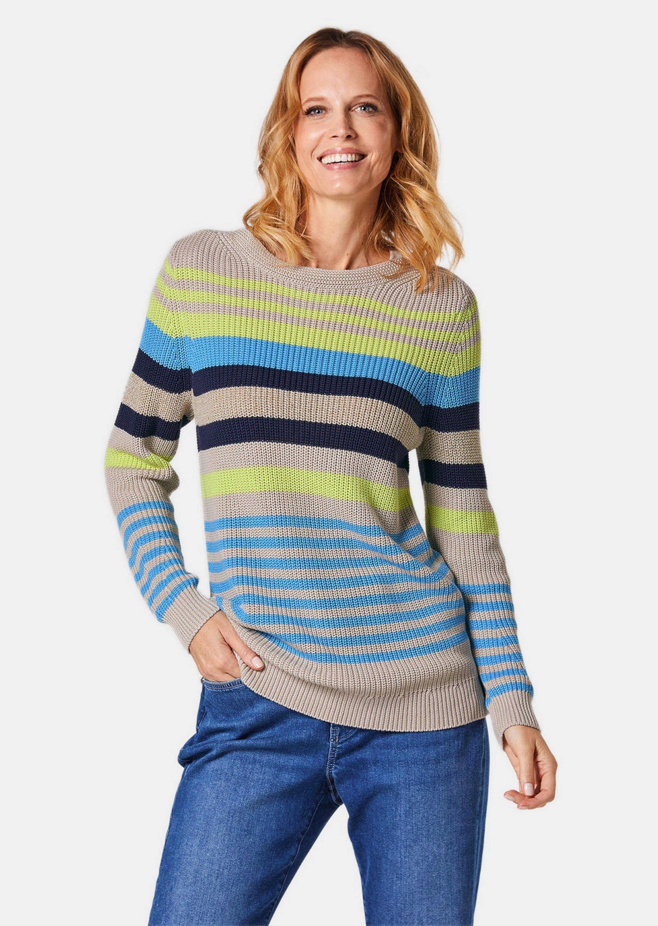 Strickpullover Kurzgröße: Ringelpullover