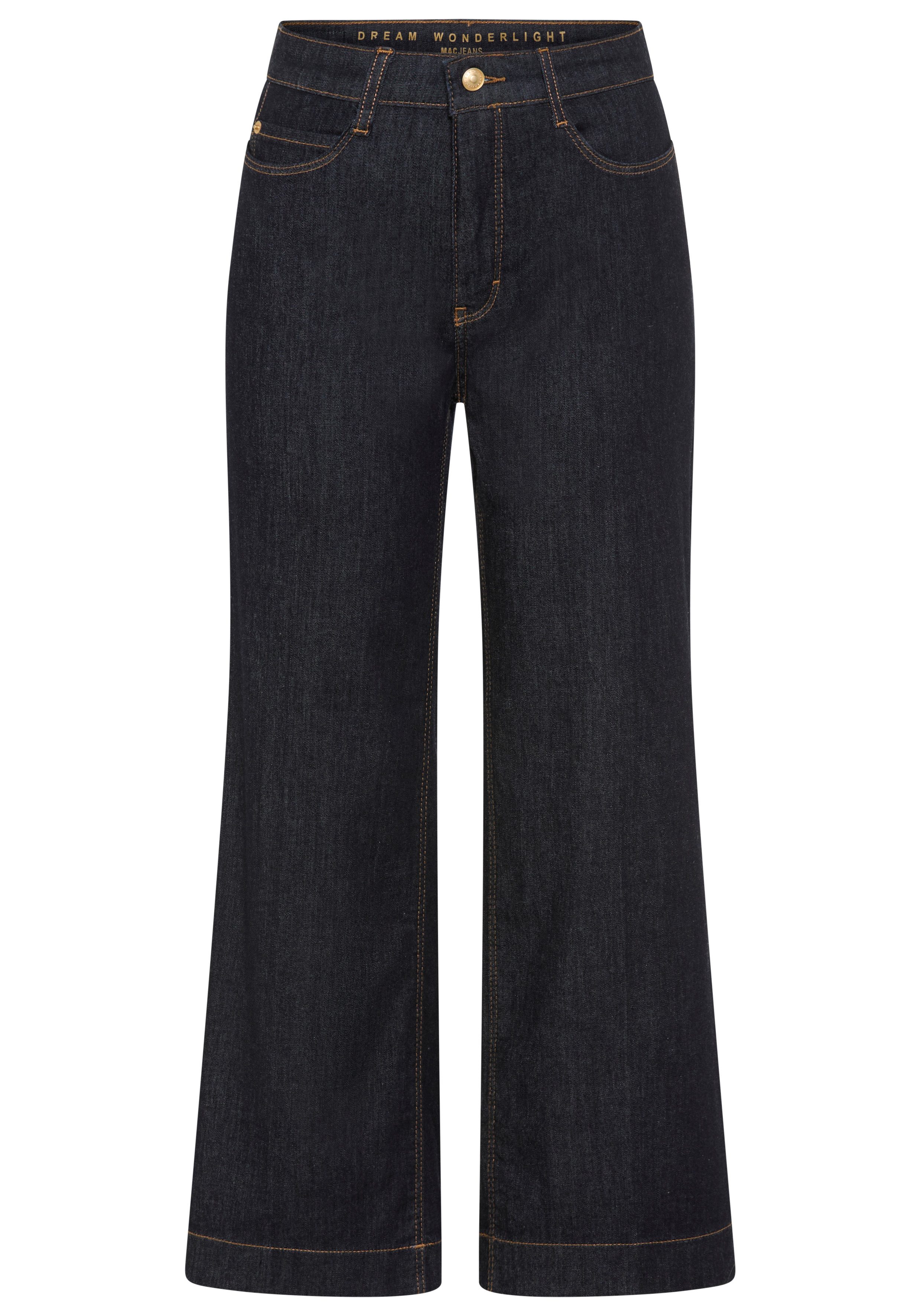 MAC Weite Jeans DREAM WIDE mit Fransen am Saum günstig online kaufen