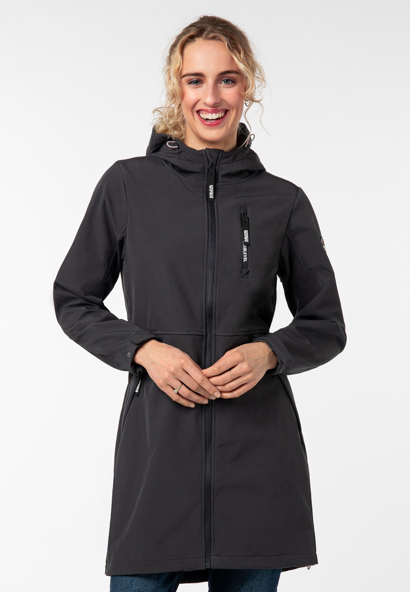 SUBLEVEL Softshellmantel Softshellmantel mit Innenfleece