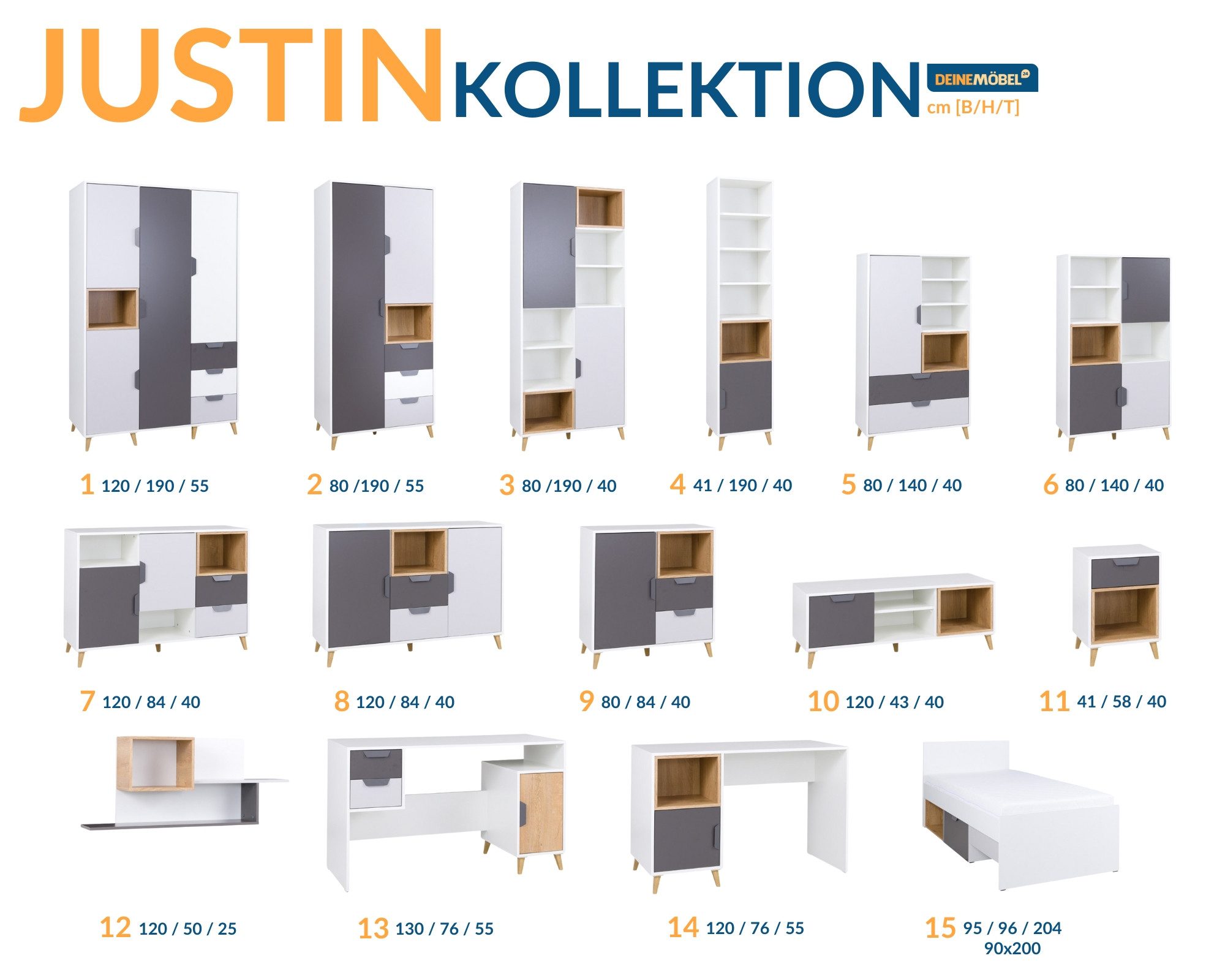 Deine Möbel 24 Kinderschreibtisch JUSTIN 14 Schreibtisch 120 cm breit (Set, günstig online kaufen