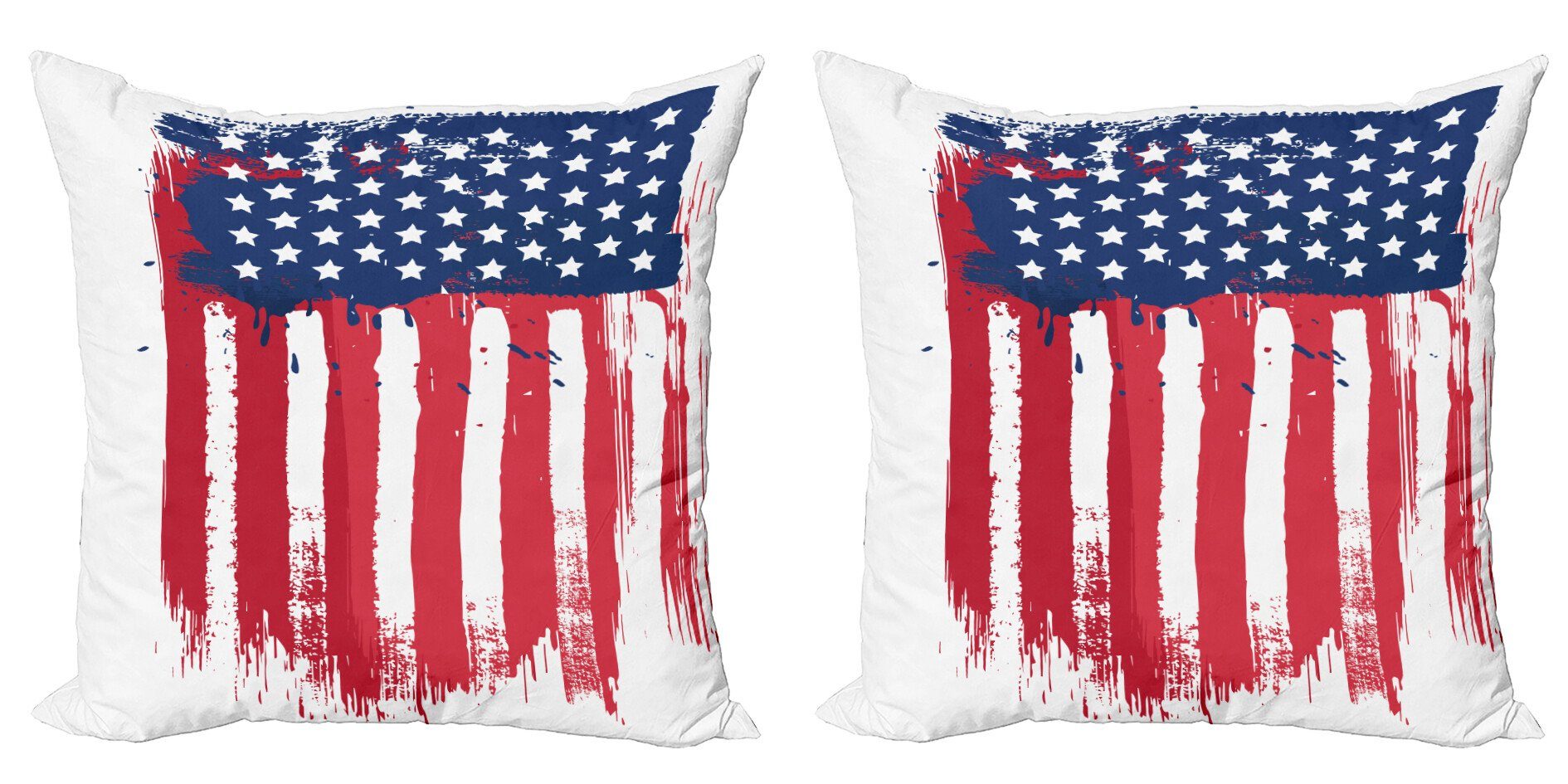 (2 Modern Flagge amerikanisch Digitaldruck, Vertikale Abakuhaus Stück), Accent Doppelseitiger Kissenbezüge Handgezeichnete
