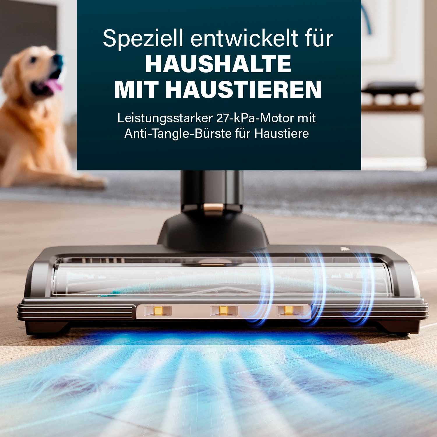 PRINCESS Stielstaubsauger 339395 Akku Ultimate Storm, 300 W, beutellos, 27 kPa, 45 min Laufzeit, BLDC-Motor, Tierhaare, Beutellos, 3 Stufen