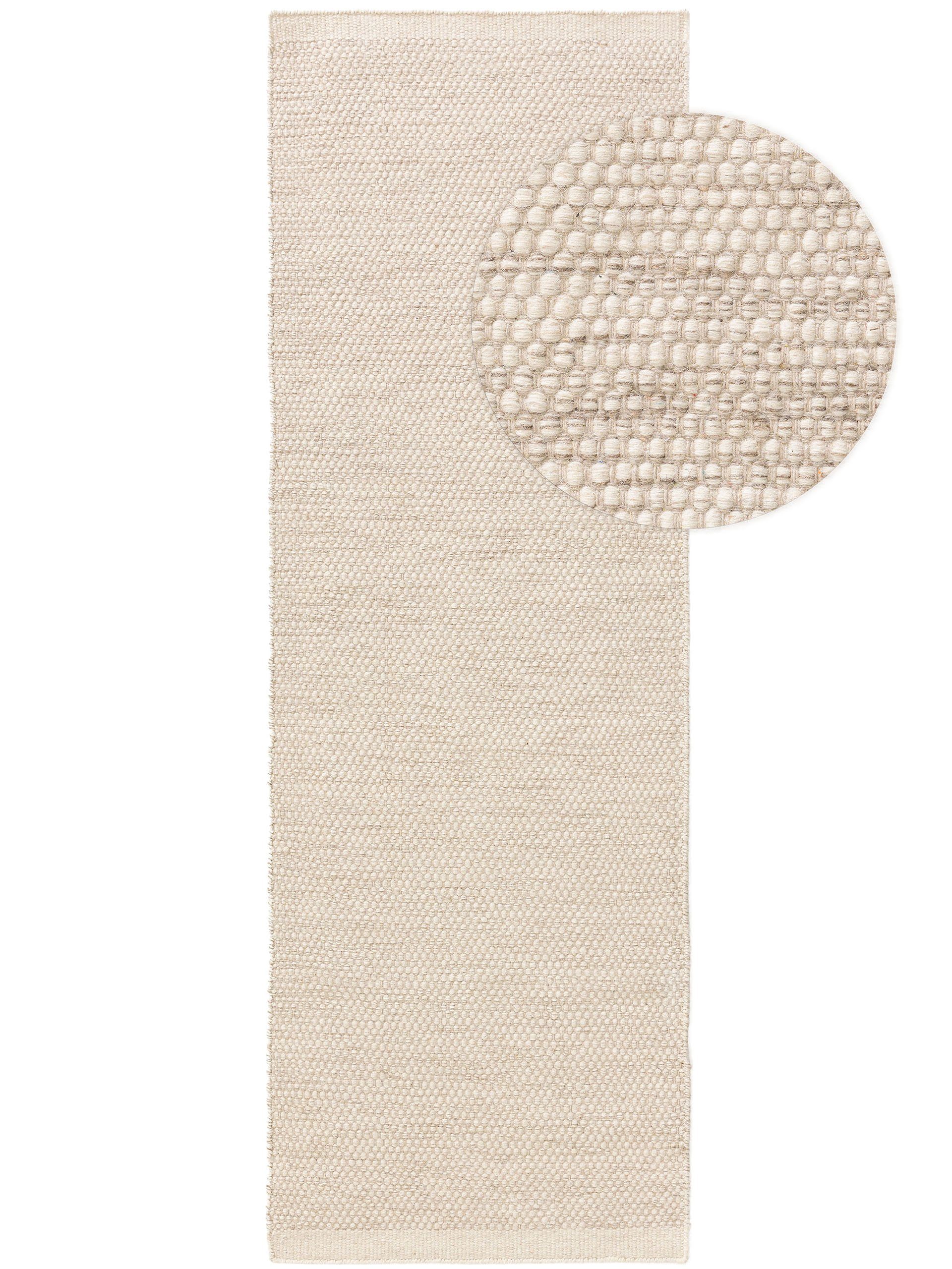 benuta Wollteppich Rocco, rechteckig, Höhe: 5 mm, Kunstfaser, Berber, Ethno günstig online kaufen