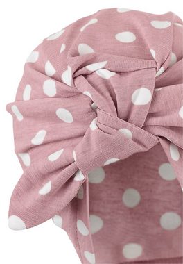 Sterntaler® Schirmmütze Knotenmütze (1-St., Sommerhut Baby bedruckt mit UV-Schutz ideal für den Sommer) Baby Mütze mit Knoten aus Jersey mit süßen Punkten