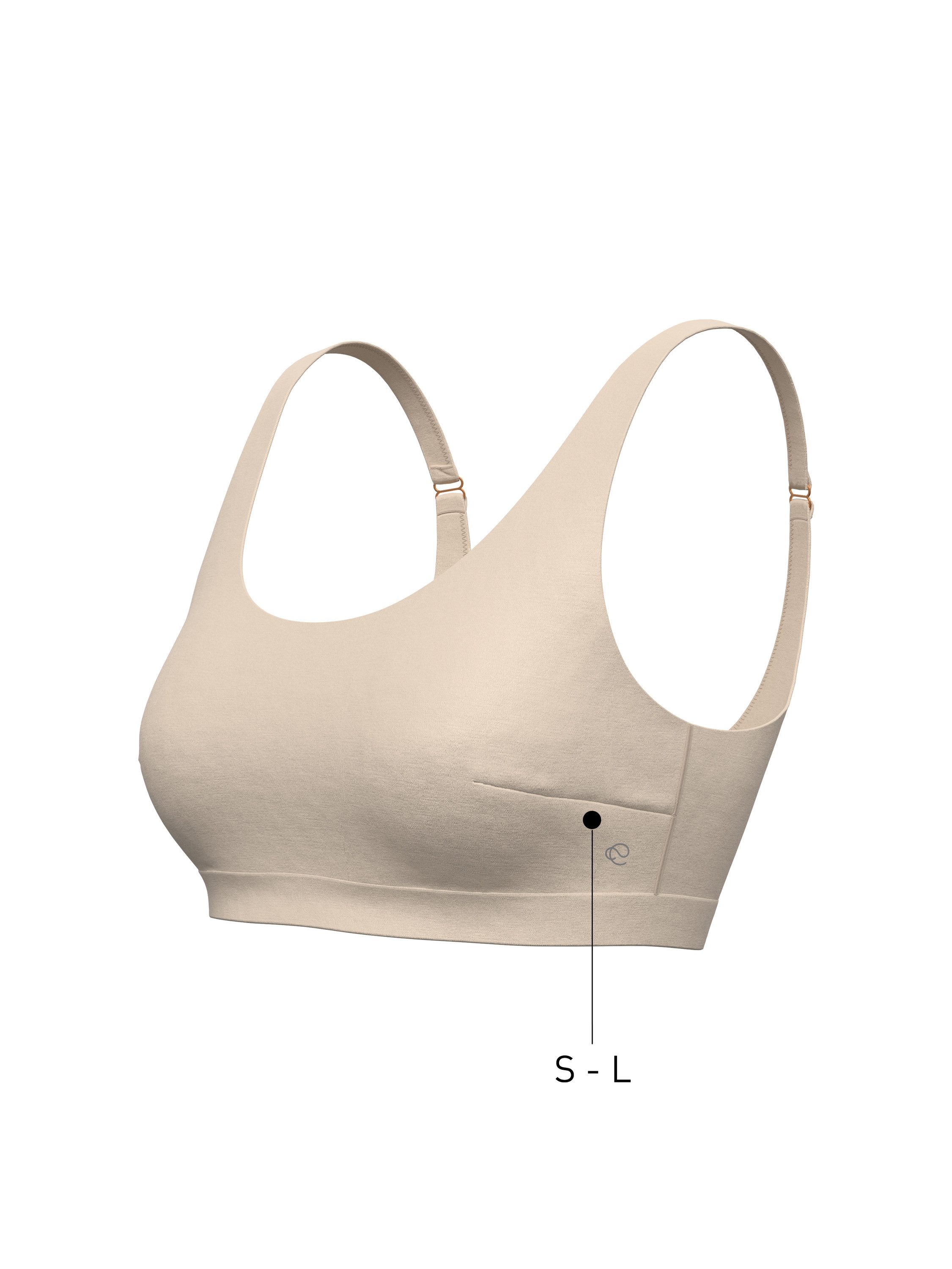 CALIDA Bustier Natural Layer Damen (1-tlg) temperaturausgleichend, schnelltrocknend