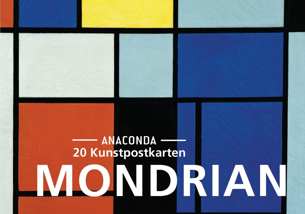 Anaconda Verlag Postkarte Postkarten-Set Piet Mondrian: 20 Kunstpostkarten aus hochwertigem K