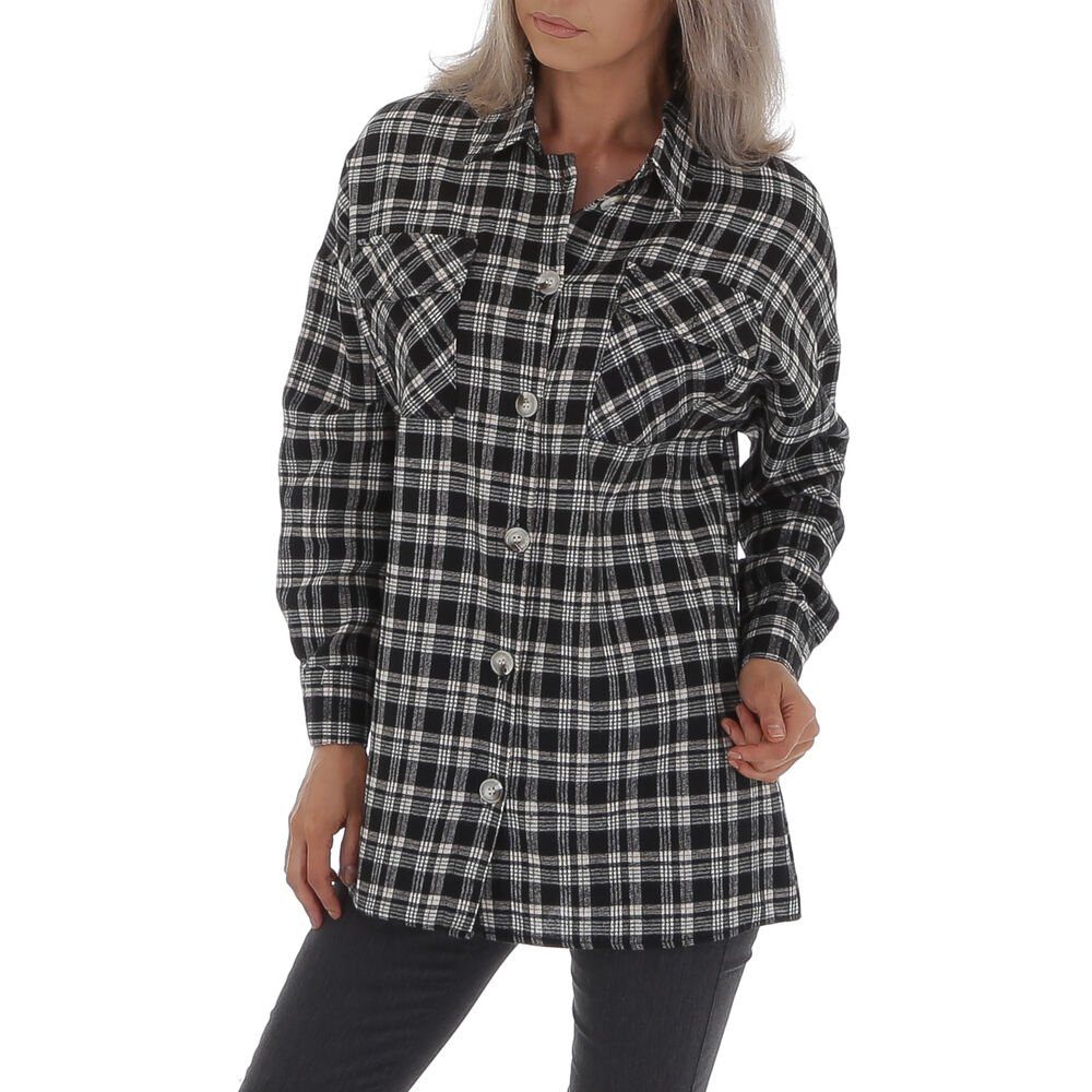 Ital-Design Hemdbluse Damen Freizeit Hemd Kariert günstig online kaufen