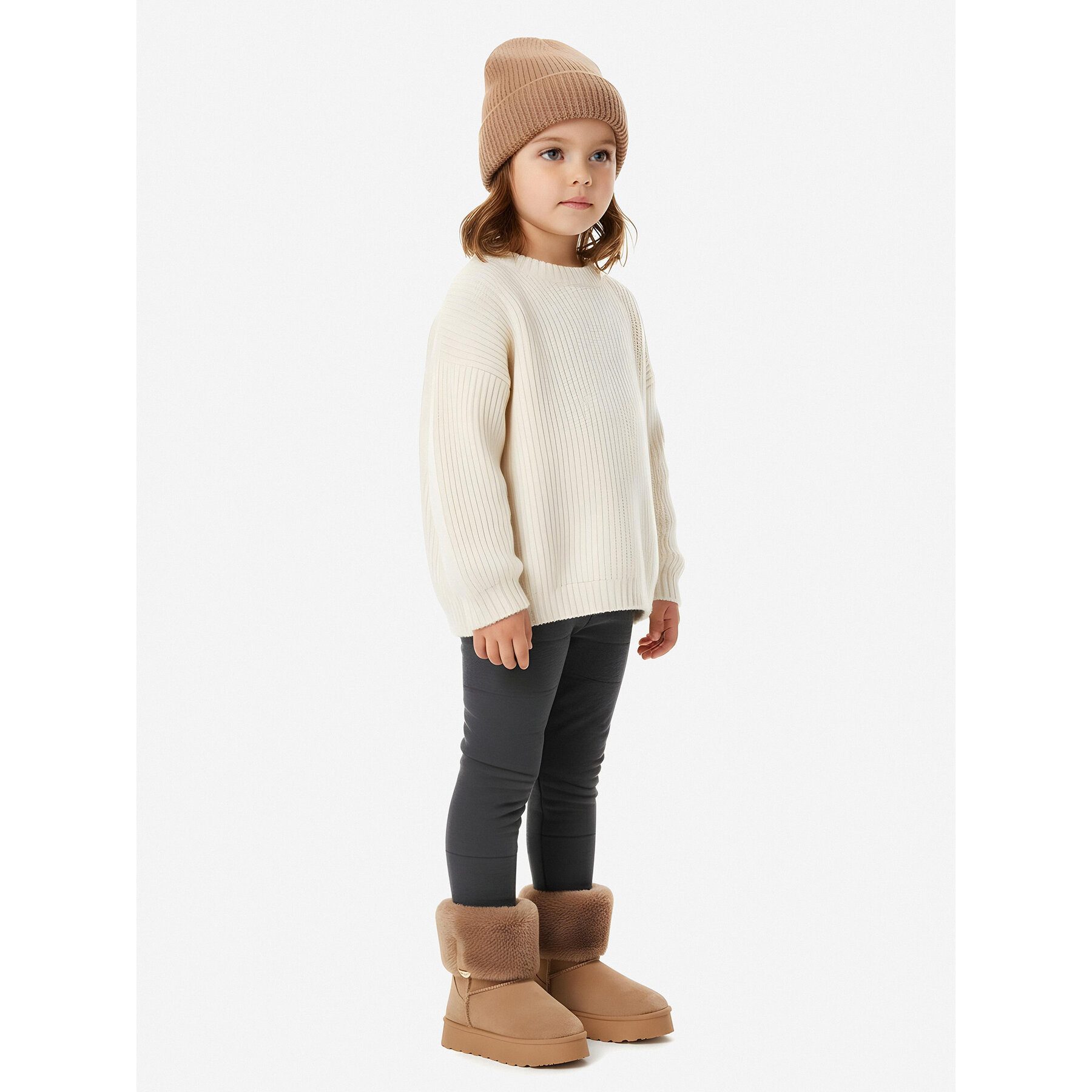 DeeZee Deezee Mädchen Schneestiefel 5907964265542 Beige Snowboots – Bild 3 von 4