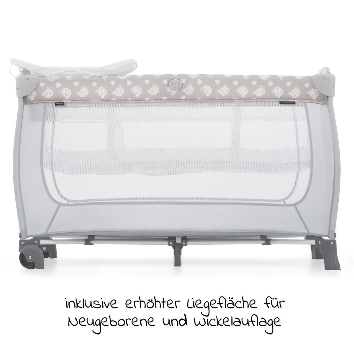 Hauck Baby-Reisebett Sleep'n Play Center - Teddy Grey, mit Wickelauflage, h günstig online kaufen