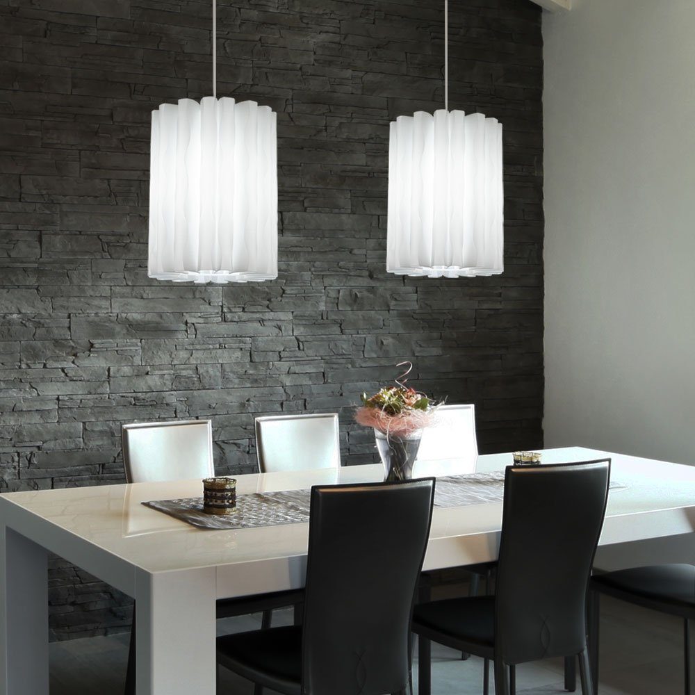 Elegante Pendel Leuchte Küchen Beleuchtung Wohnraum Hänge Lampe Kunststoff Licht 