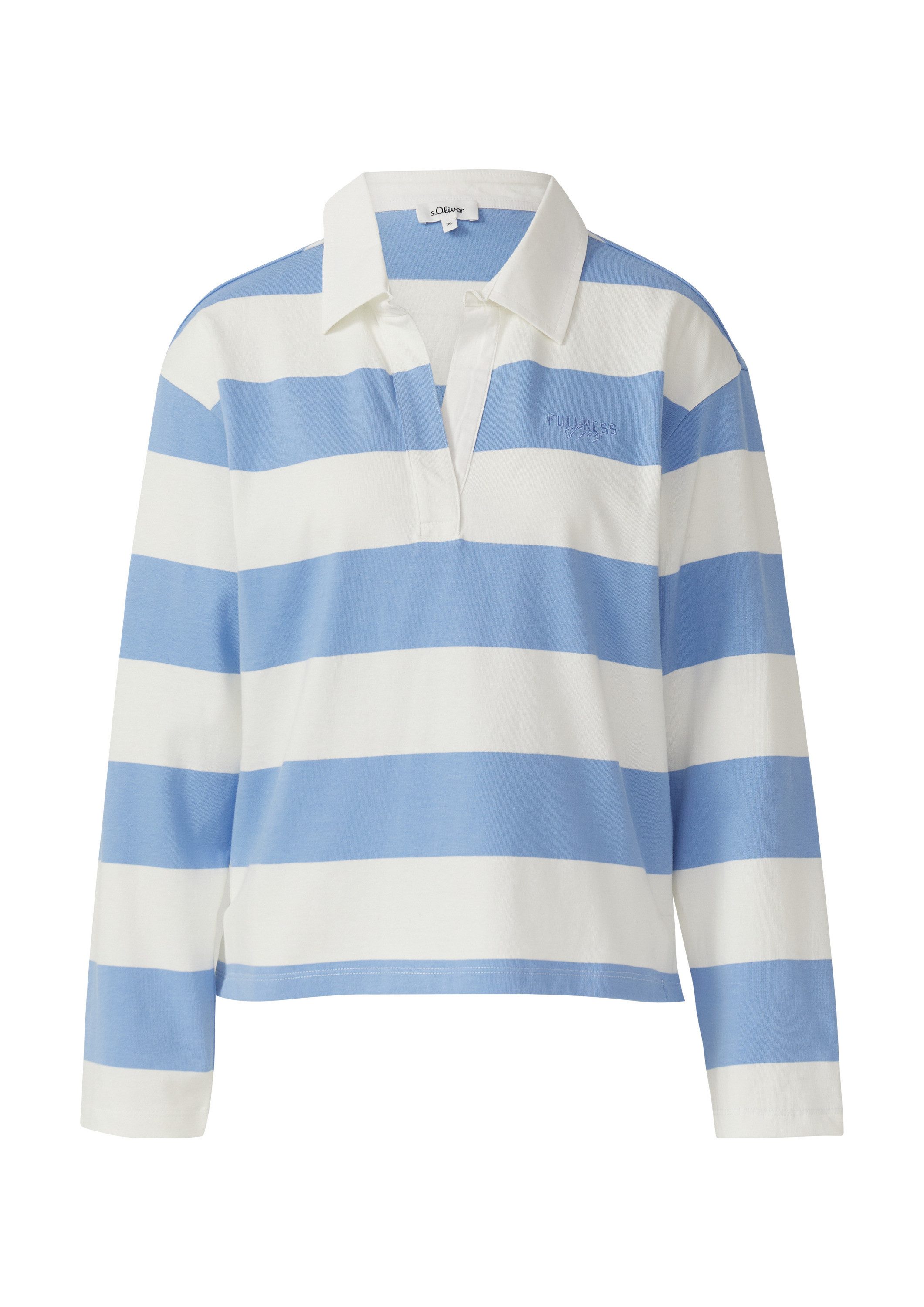 s.Oliver Sweatshirt Sweatshirt Shirt im Polo-Stil günstig online kaufen