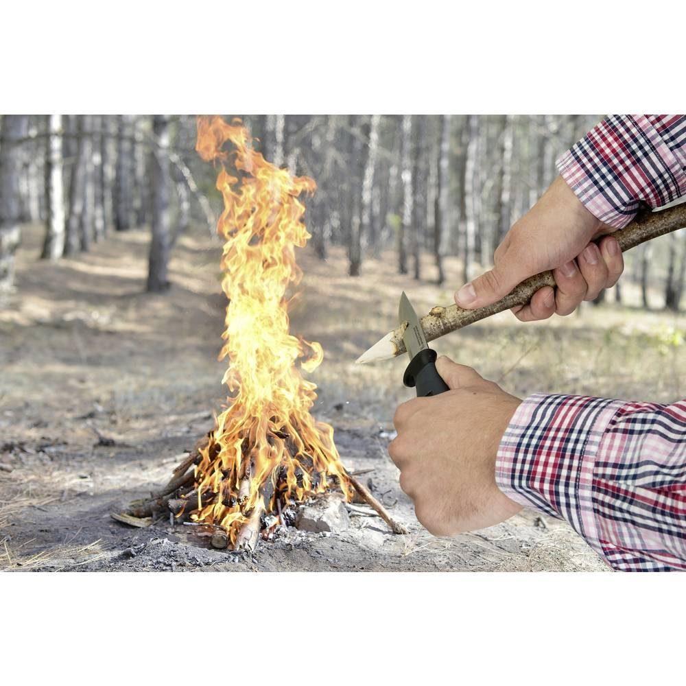 Wolfcraft Taschenmesser Outdoormesser und glatter Köcher mit Klinge
