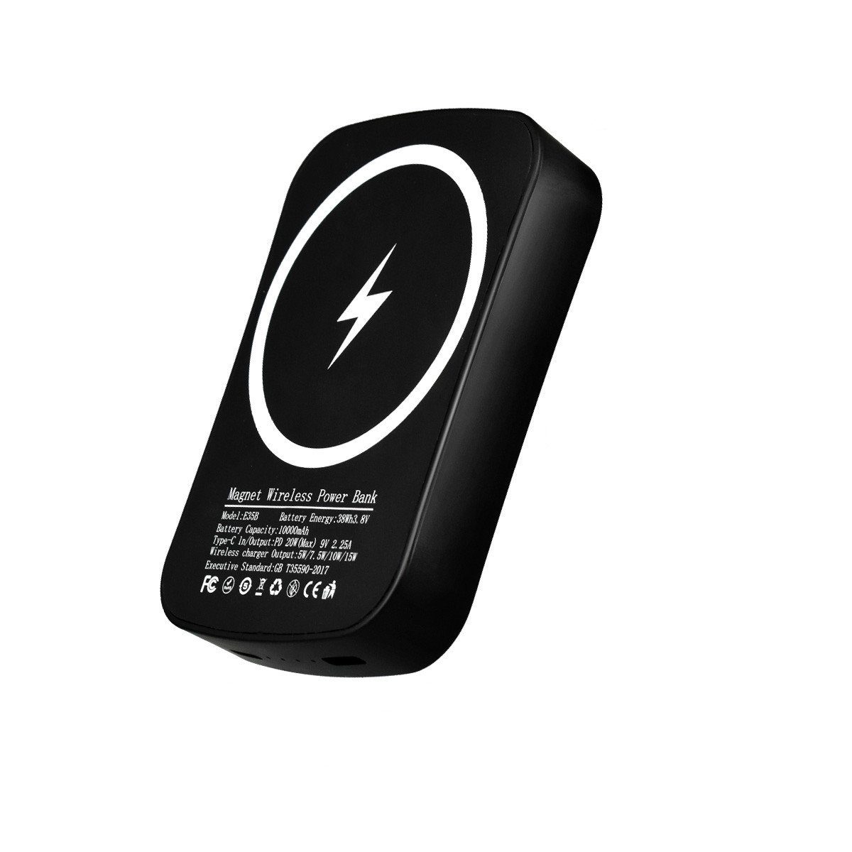 LifeImpree Magnetic 15 W Wireless Charger Powerbank 10000 mAh, für iPhone  14/12/13/Mini/Pro/Pro Max, Huawei, Samsung