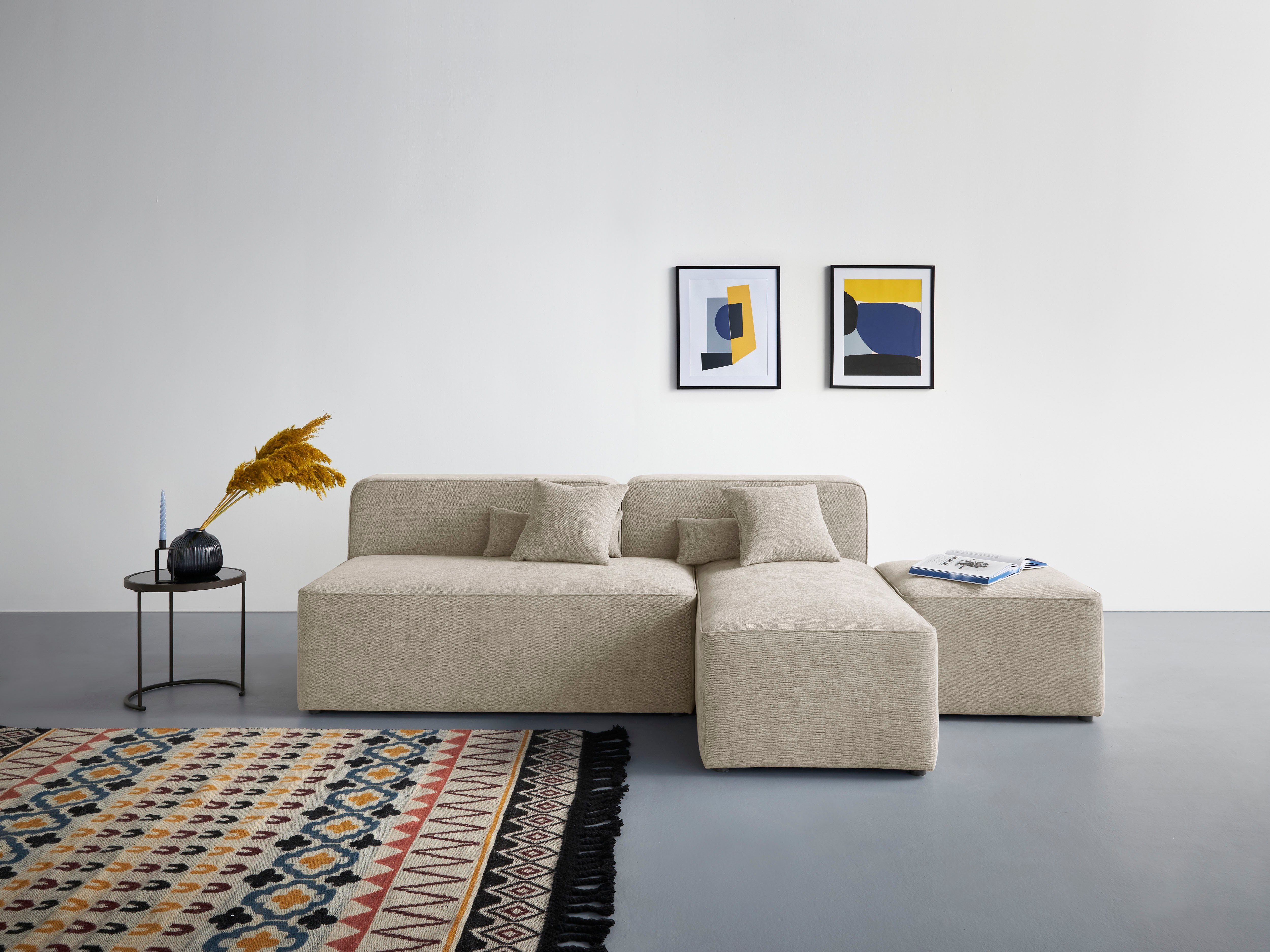 Home affaire Ecksofa Sundstrup L-Form, Modulserie, individuelle Zusammenstellung