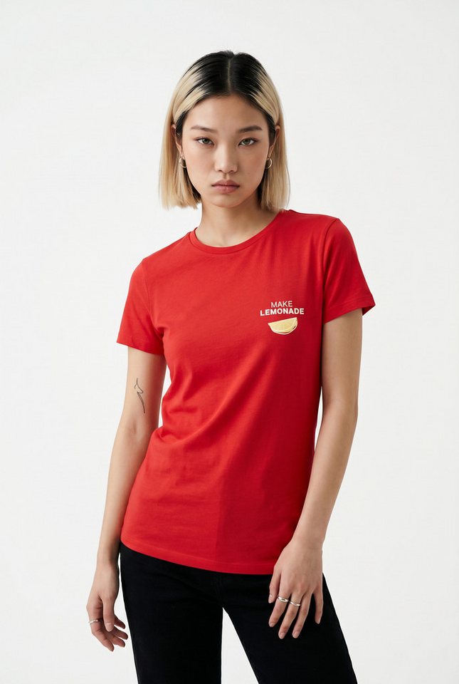 ONLY T-Shirt ONLVIVVI S/S TEE BOX JRS Baumwolle, Rundhals