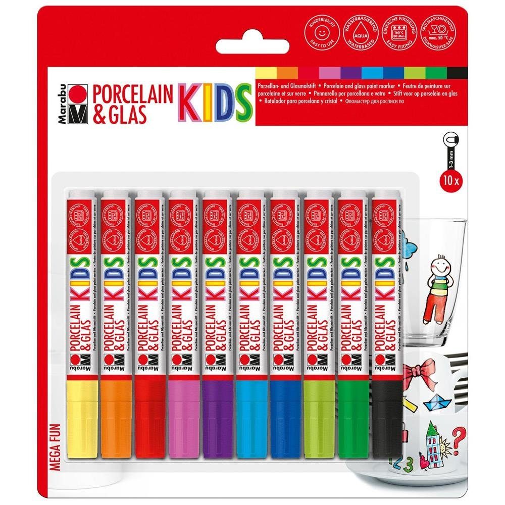 Marabu Malstift Porcelain und Glas Kids, Mega Fun 1