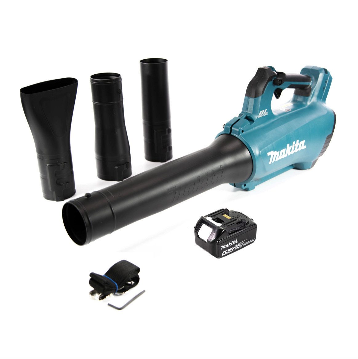 Makita Akku-Laubbläser DUB 184 M1 Akku Gebläse 18 V Brushless + 1x Akku 4,0 Ah