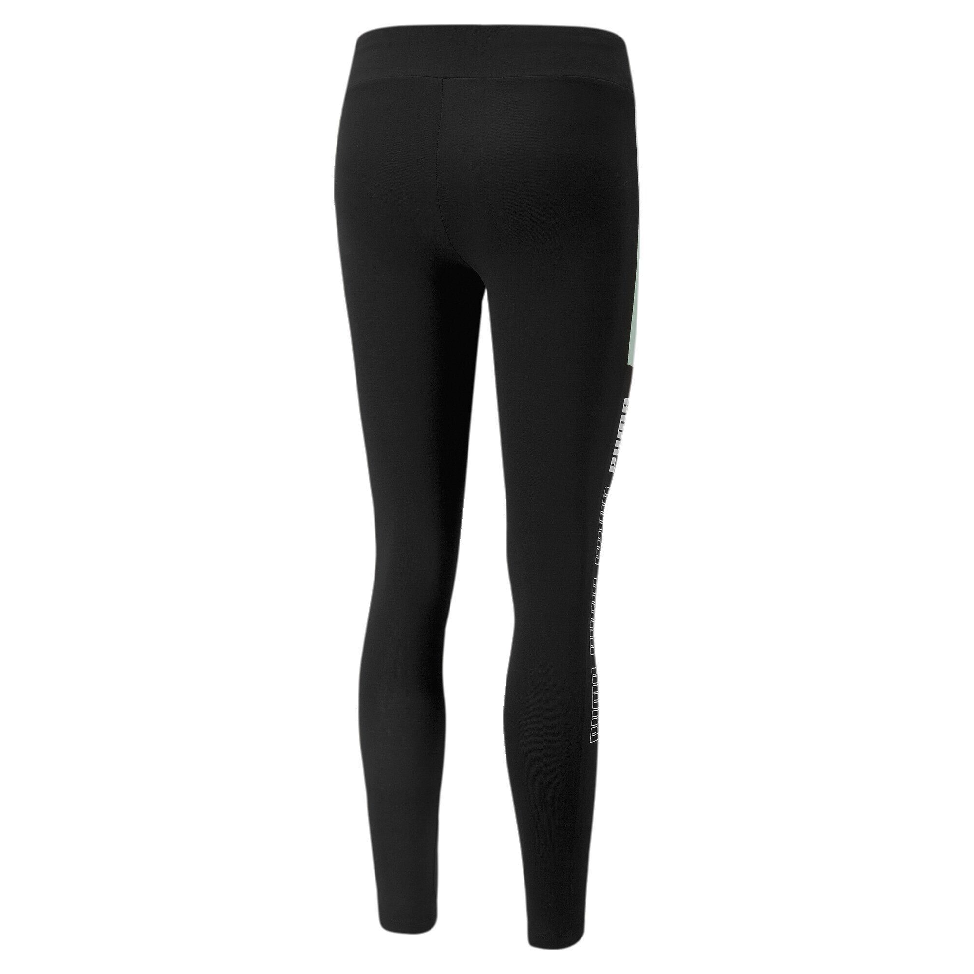 PUMA Leggings Light Black the Around Aqua Block Damen Leggings