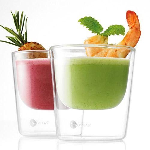 Jenaer Glas Schale Gourmet Food & Drinks Hot'n Cool, Borosilikatglas, 100 ml / h: 63 mm