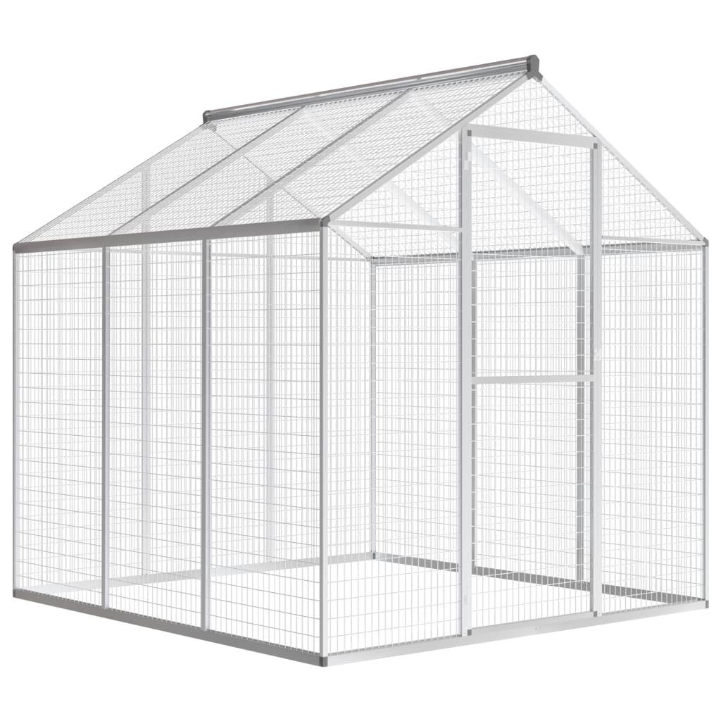 vidaXL Voliere 183 x 178 x 194 cm Außenvoliere Aluminium 183x178x194 cm
