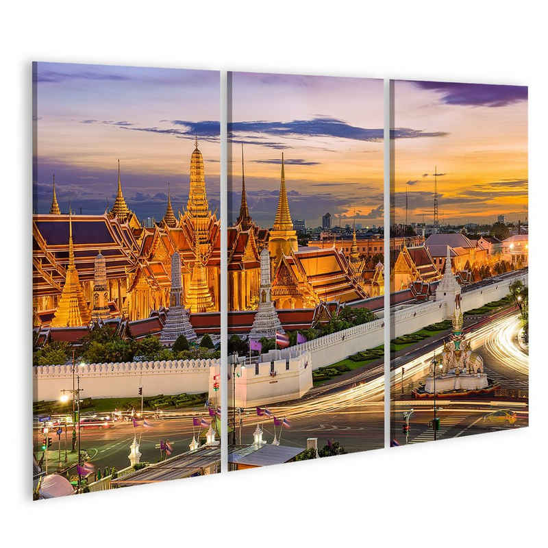 islandburner Leinwandbild Bild auf Leinwand Bangkok Landschaft Thailand Tempel Smaragd Buddha Gr