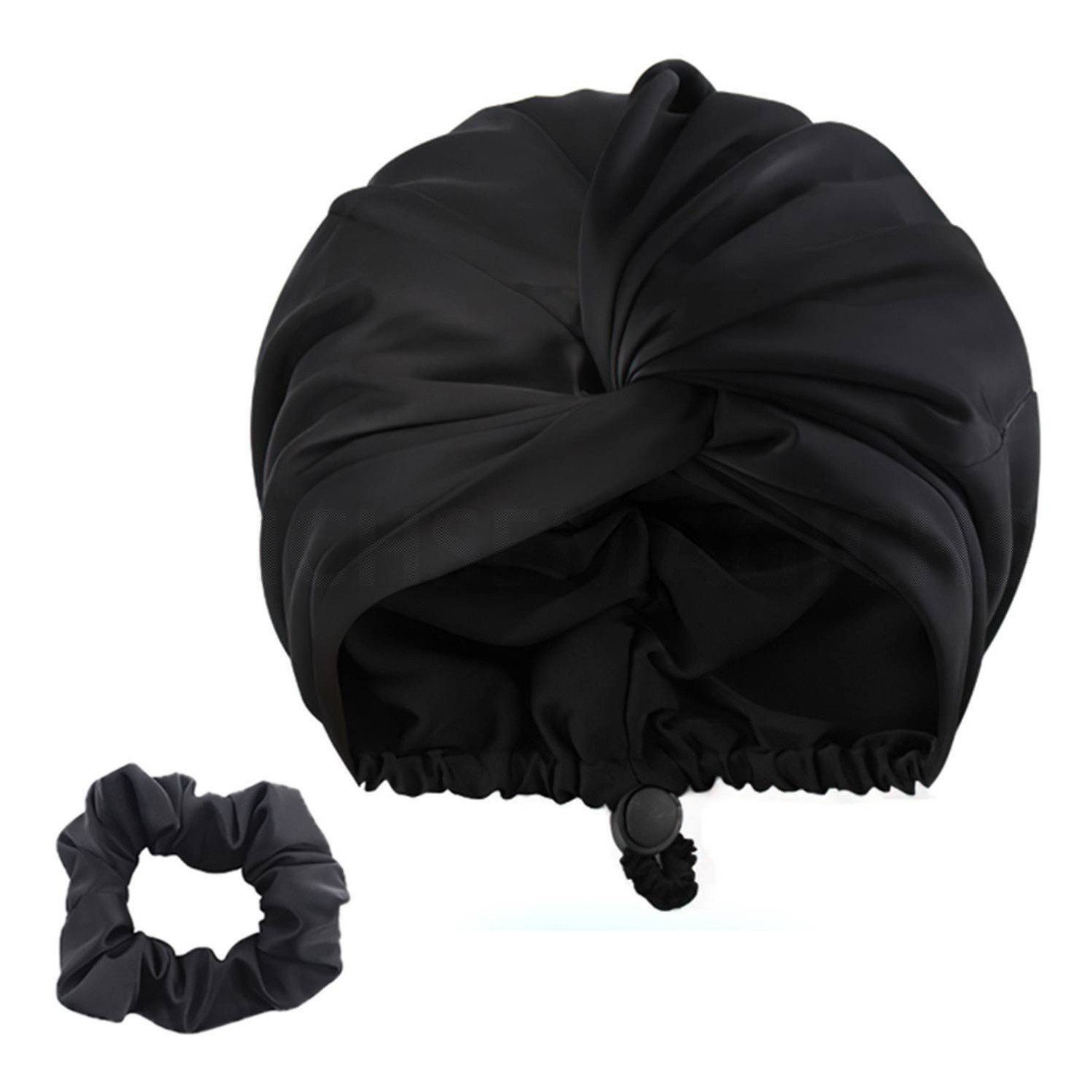 Duschhaube Satin Schlafmütze Atmungsaktive Seidenhaube Haarhaube Duschhauben