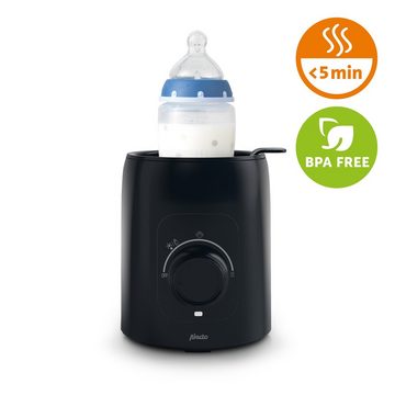 Alecto Flaschenwärmer BW600BK, BPA-freier Babykostwärmer, für Flaschen & Dosen, Erwärmung in 5 Min.