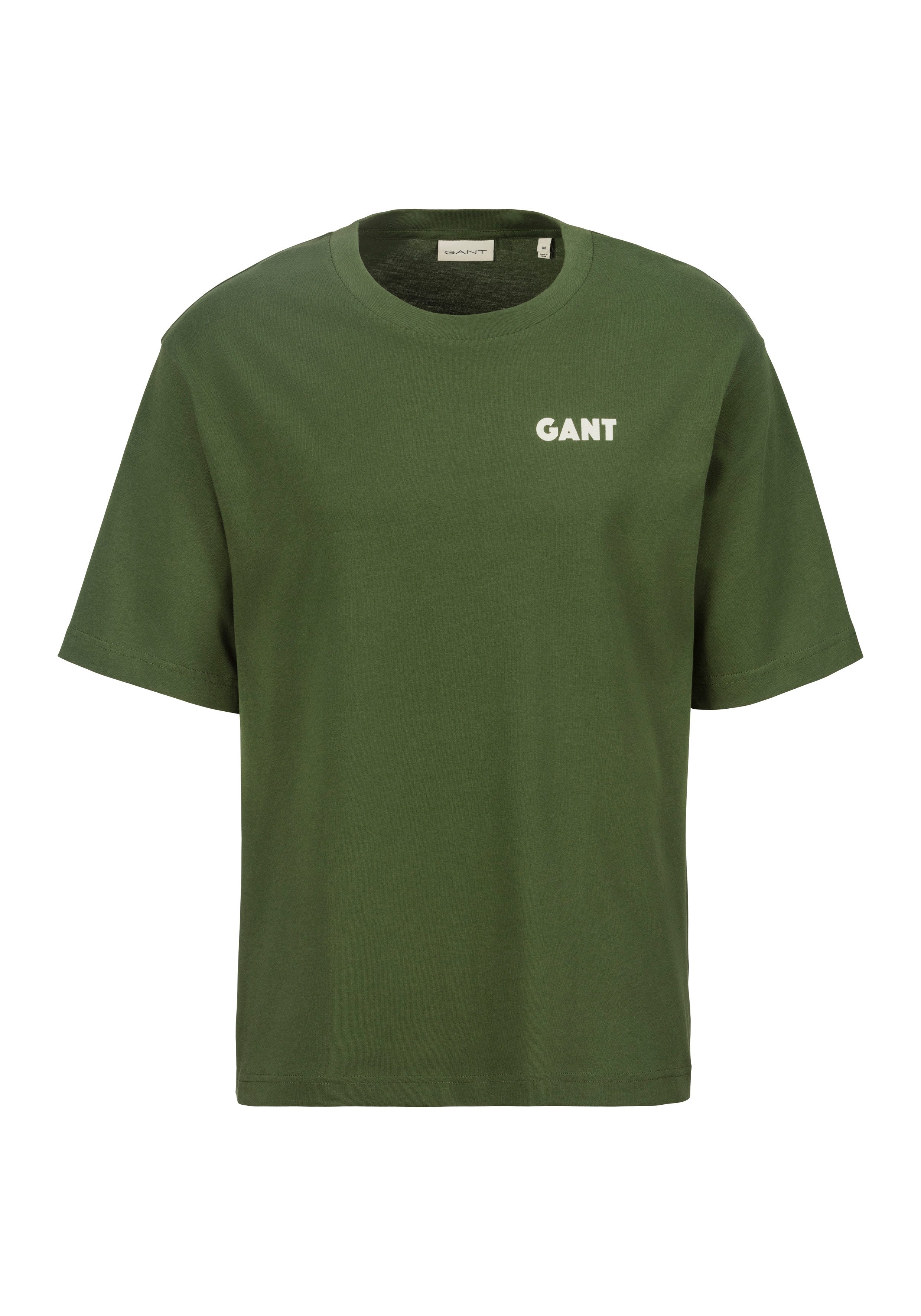 Gant T-Shirt BACK LOGO GRAPHIC mit modischem Rückenprint