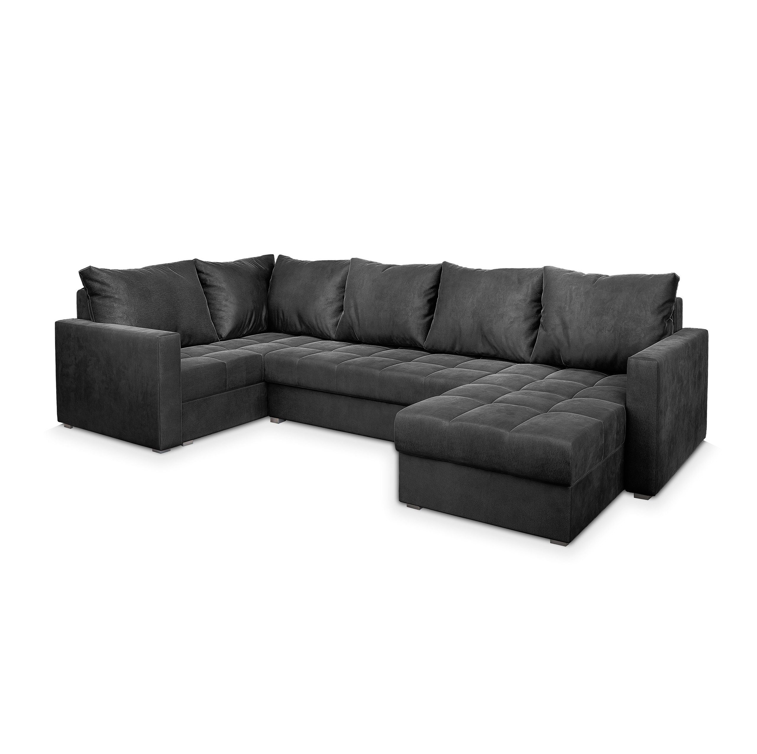Masseno Ecksofa LORIVO mit Schlaffunktion U-Form, Sofa mit Bettkasten günstig online kaufen