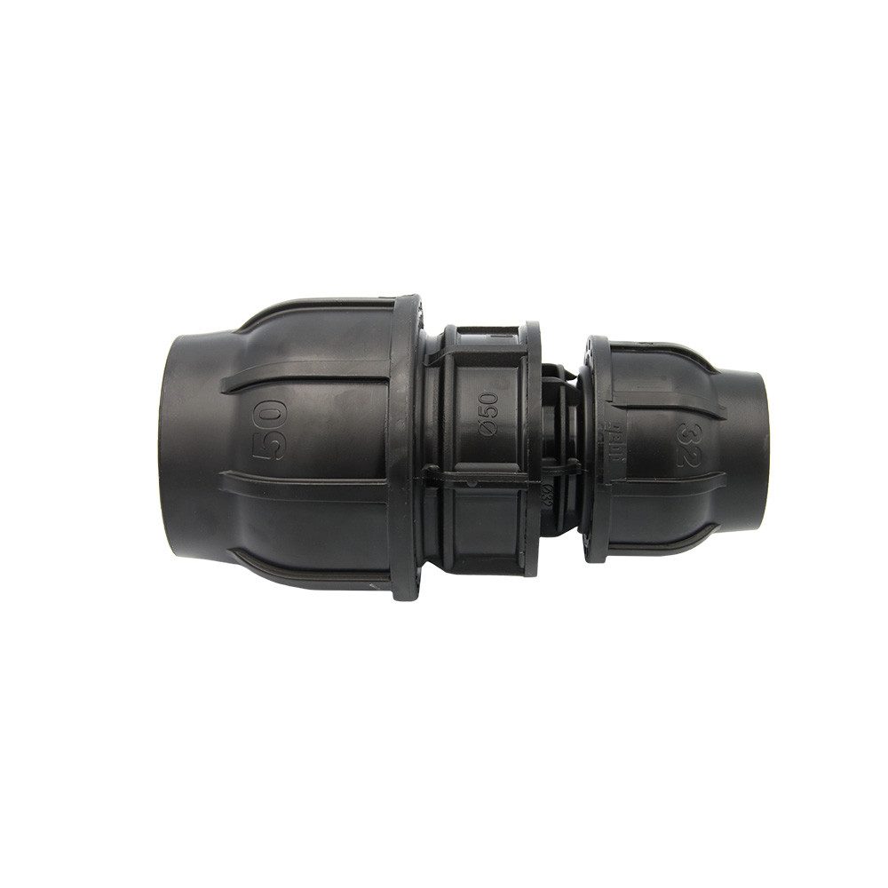 Steckfitting PE Rohr Kupplung 50x32 mm Reduzierung Verjüngung Verschraubung