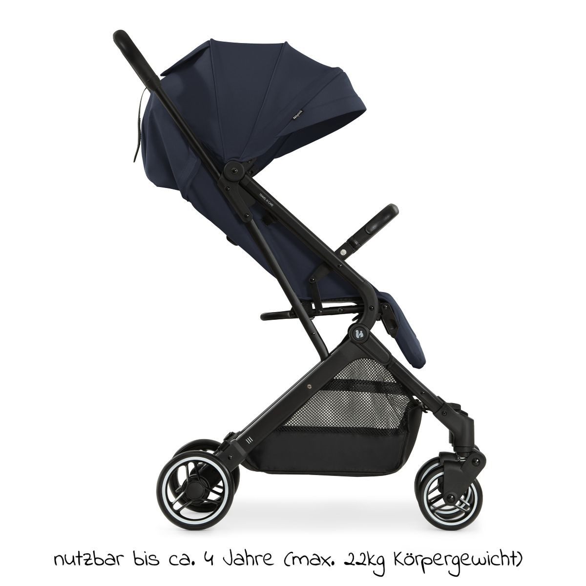 Hauck Kinder-Buggy Travel N Care - Navy Blue, Sportwagen mit Liegeposition und Einhand-Faltmechanismus bis 22 kg