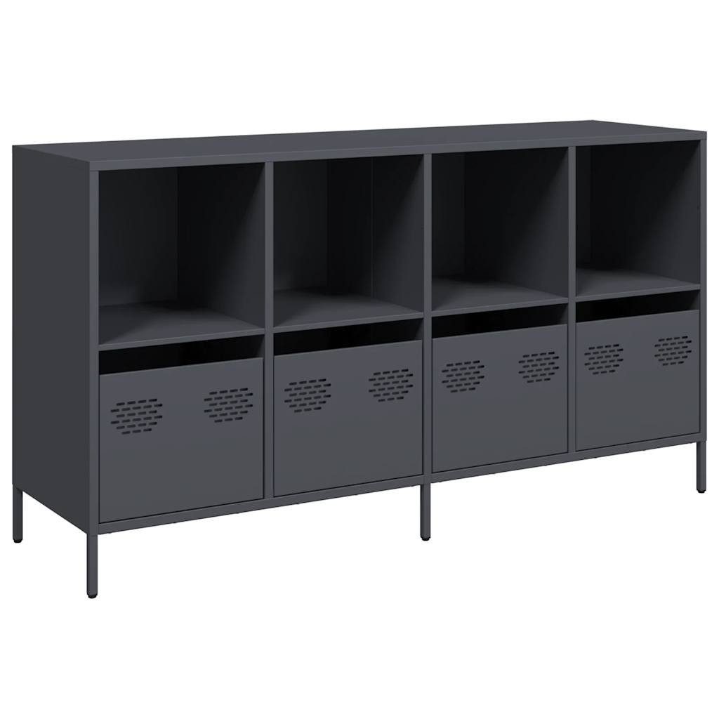 vidaXL Sideboard Sideboard Anthrazit 135x39x73,5 cm Kaltgewalzter Stahl (1 günstig online kaufen