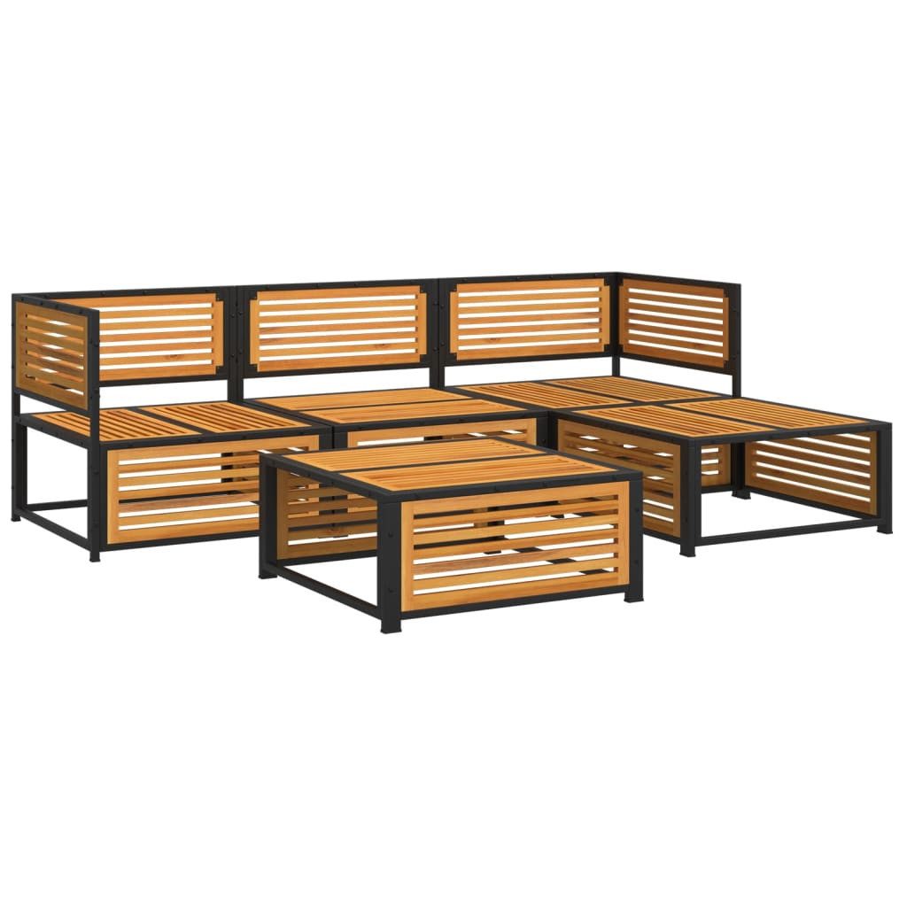 vidaXL Gartenlounge-Set 5-tlg. Garten-Sofagarnitur mit Kissen günstig online kaufen