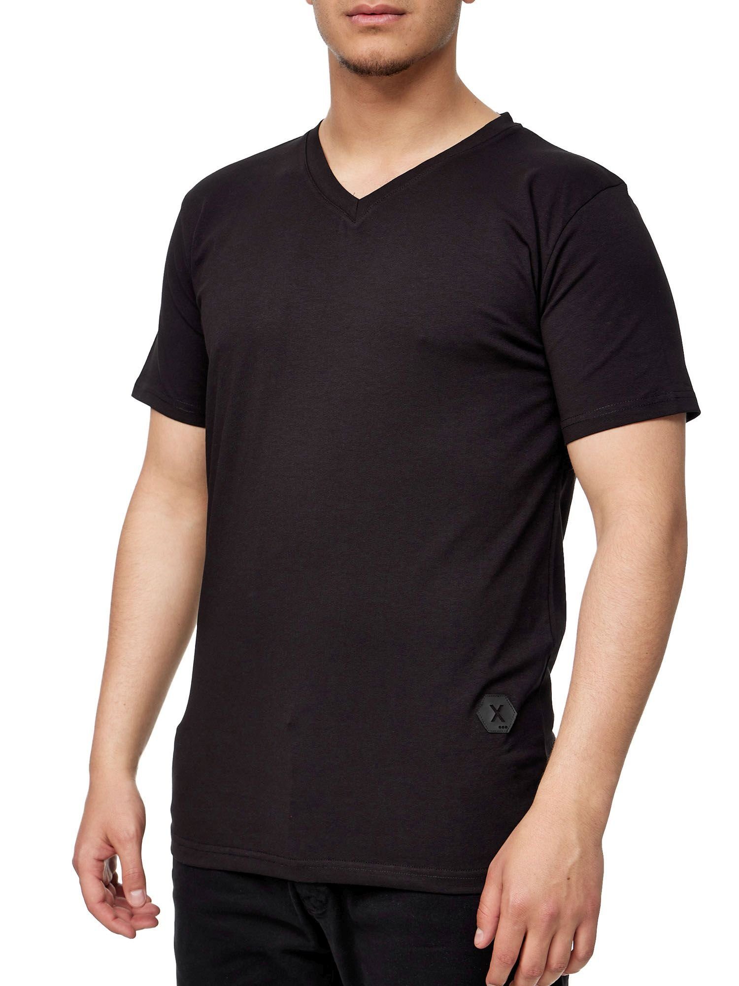 John Kayna T-Shirt John Kayna T Casual Polo Männer (Shirt für Polo Schwarz Shirt Herren Fitness Freizeit Tee Tshirt Poloshirt Kurzarmshirt Tee, T-Shirt 1-tlg)