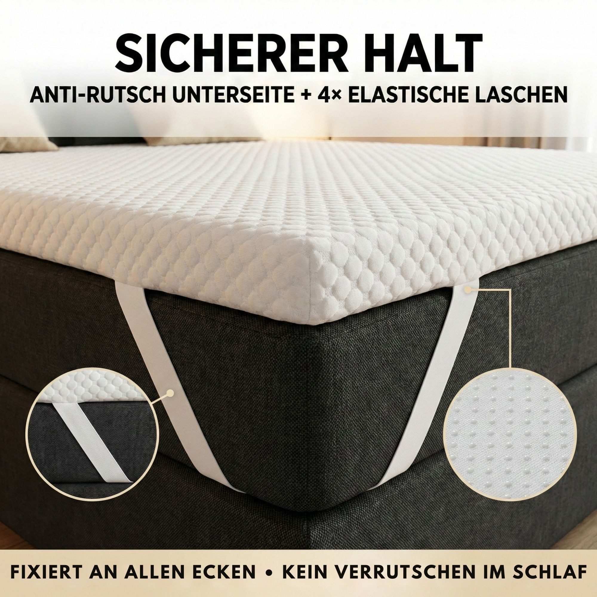 Arensberger, Topper Matratzen Topper SOFT Plus, Memory Foam Matratzentopper Memoryschaum, 7 cm hoch, Memory Schaum, (90 x 200 cm), Viskoschaum Matratzentopper, waschbarer Bezug 7cm hoch, 90 x 200 cm