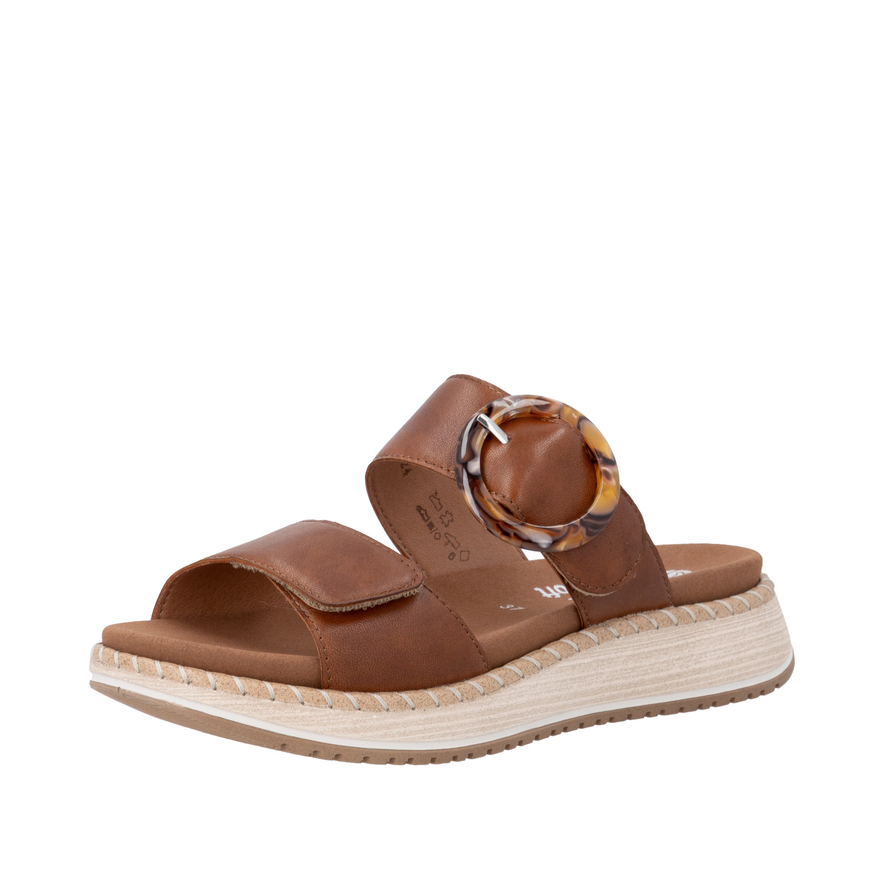 Remonte Pantolette Sommerschuh, Hausschuh mit praktischen Klettverschlüssen