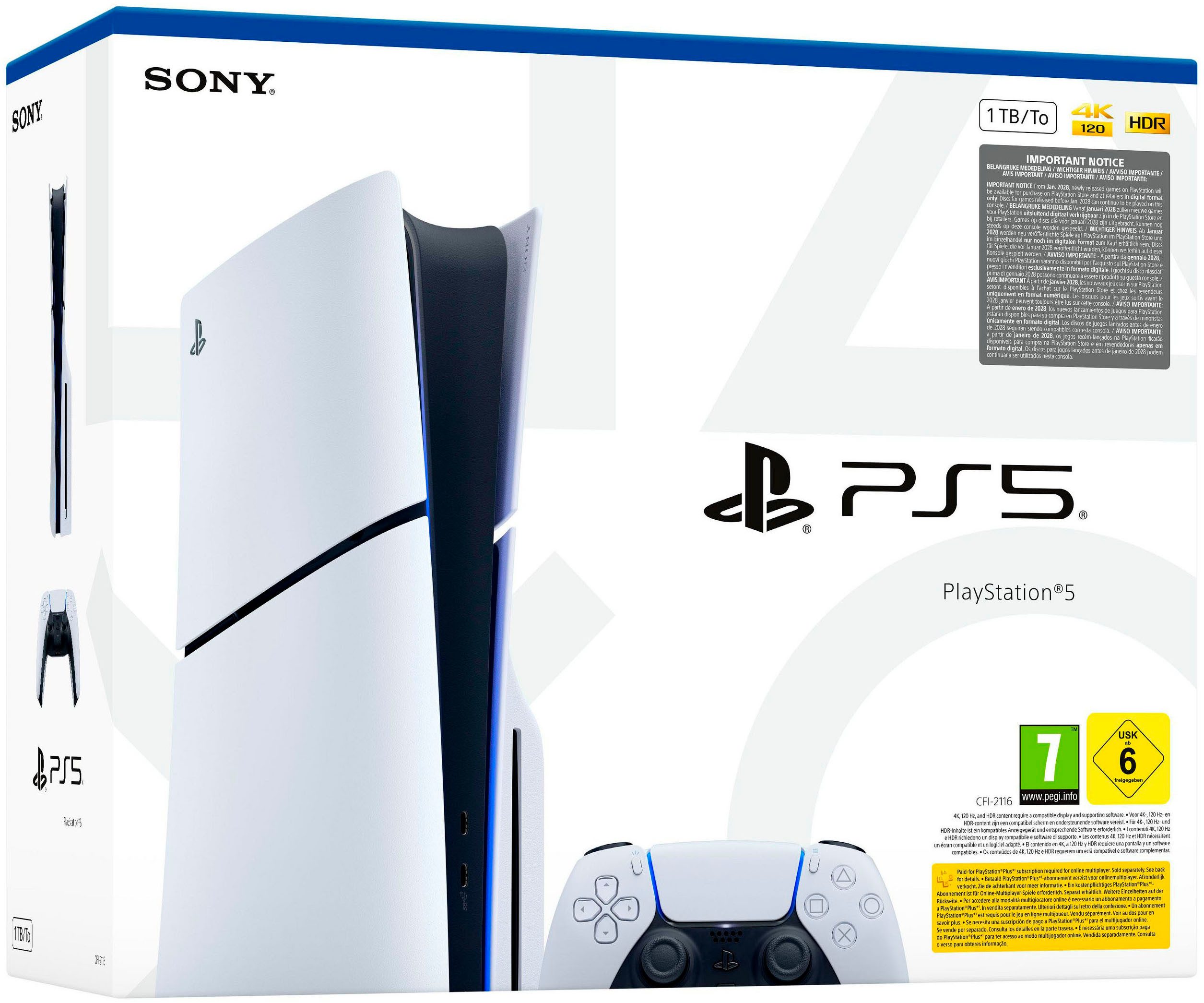 PlayStation 5 PS5 Disk Edition (Slim) inkl. NBA 2K27 1TB