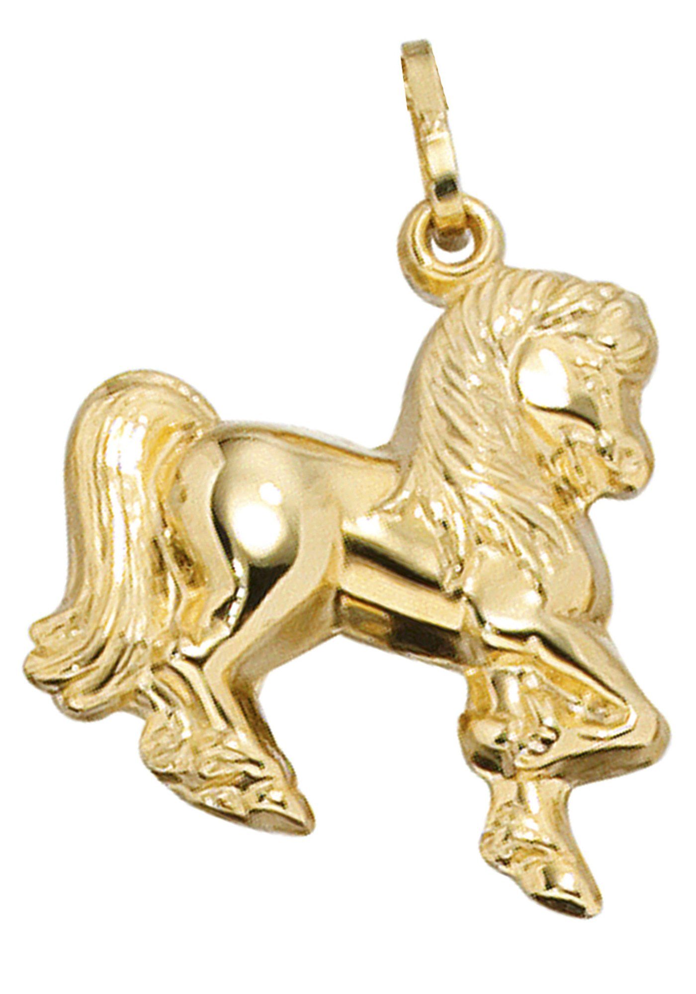 JOBO Kettenanhänger Anhänger Pferd, 333 Gold | Kettenanhänger