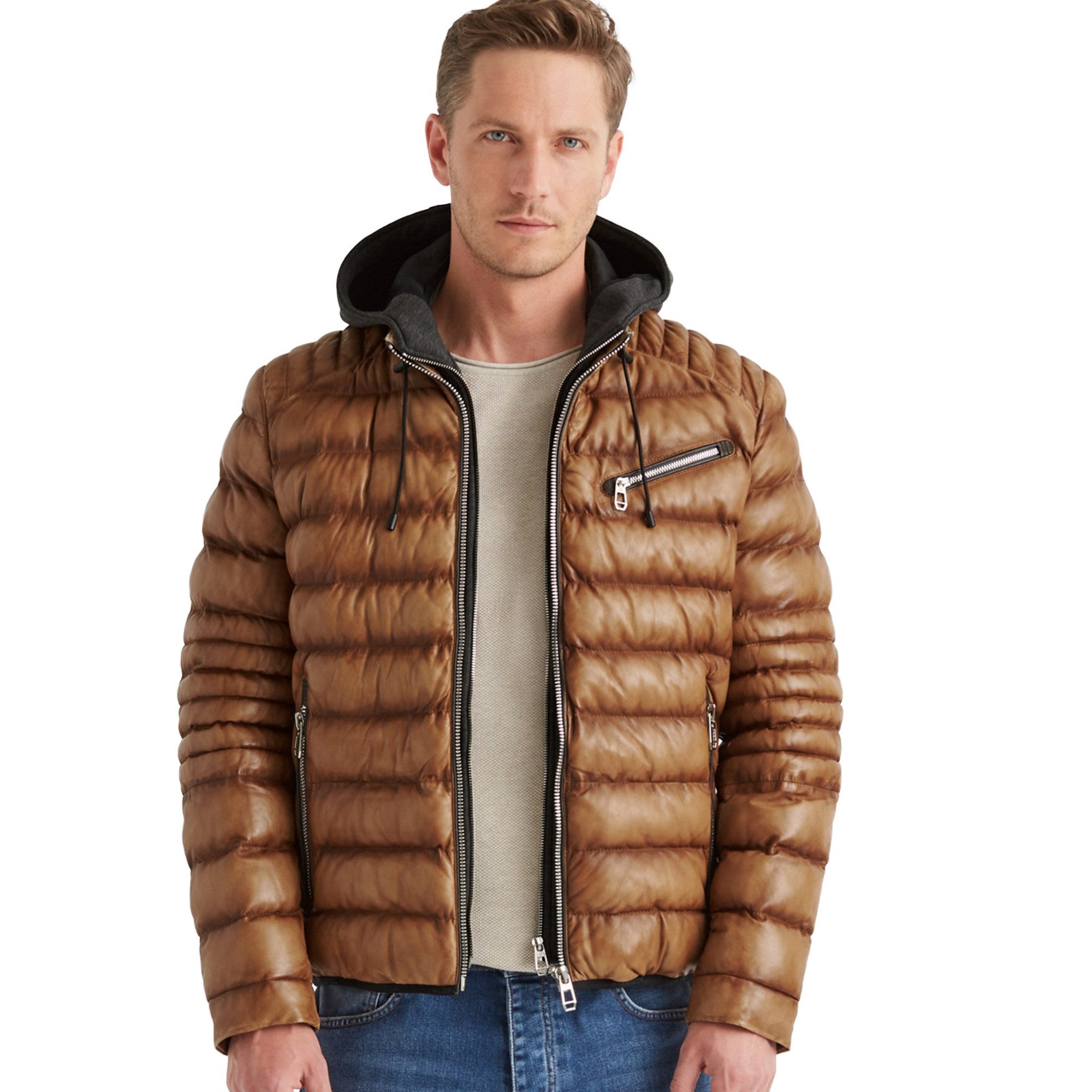 Milestone Lederjacke MSApollo Milestone - Herren Lederjacke Steppjacke Lamm günstig online kaufen