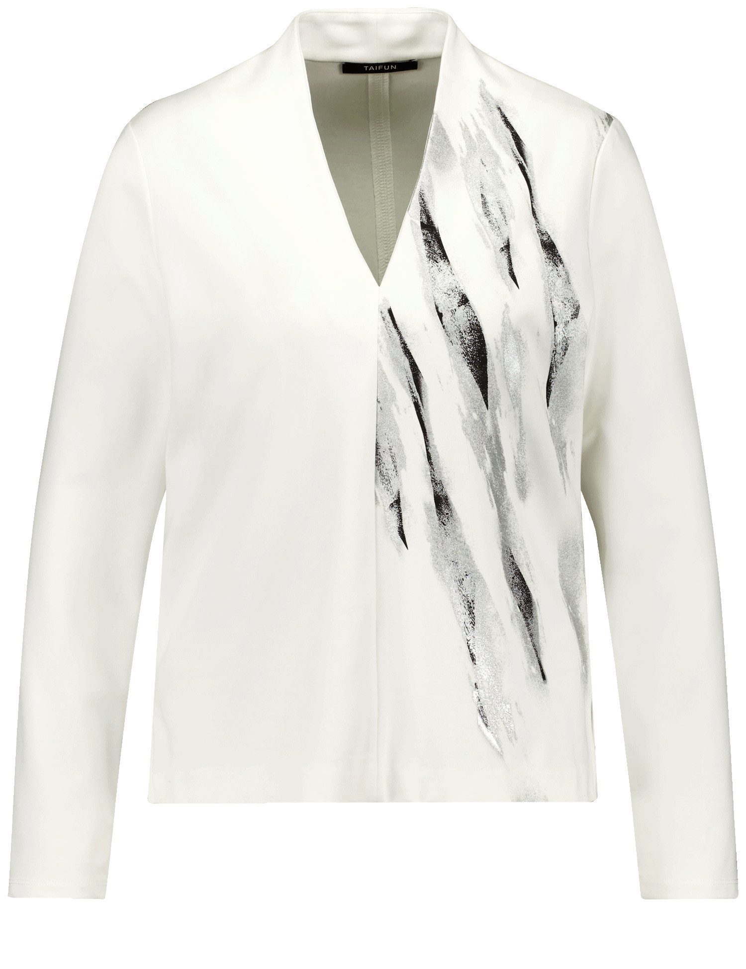 T-Shirt V-Shirt mit platziertem Print