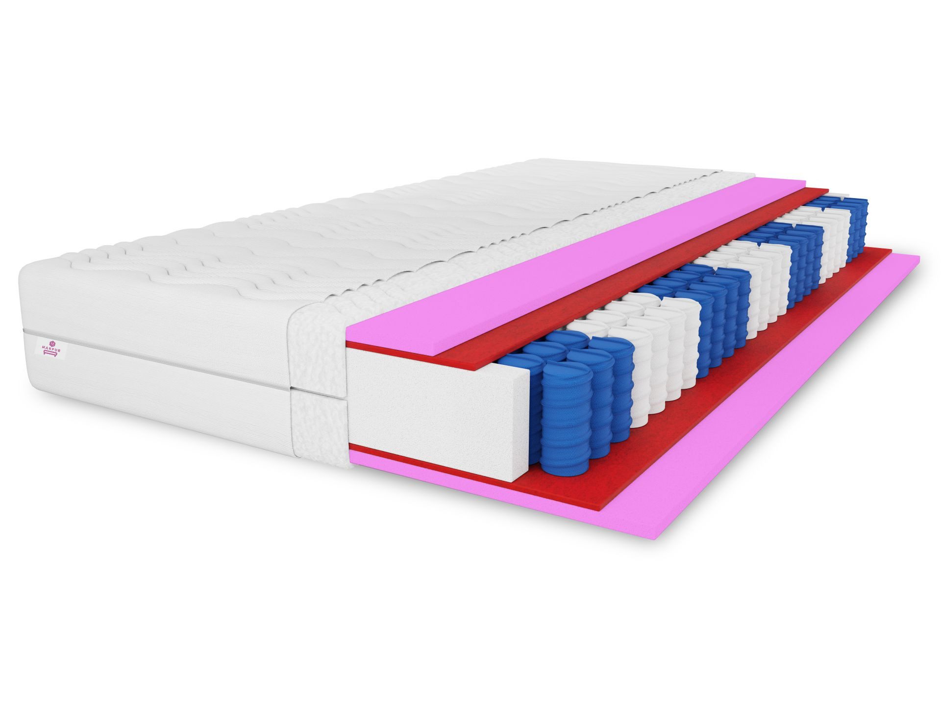 Taschenfederkernmatratze 7 ZONEN Muvieso, Härtegrad H3, inkl. Bezug, MARPUR günstig online kaufen