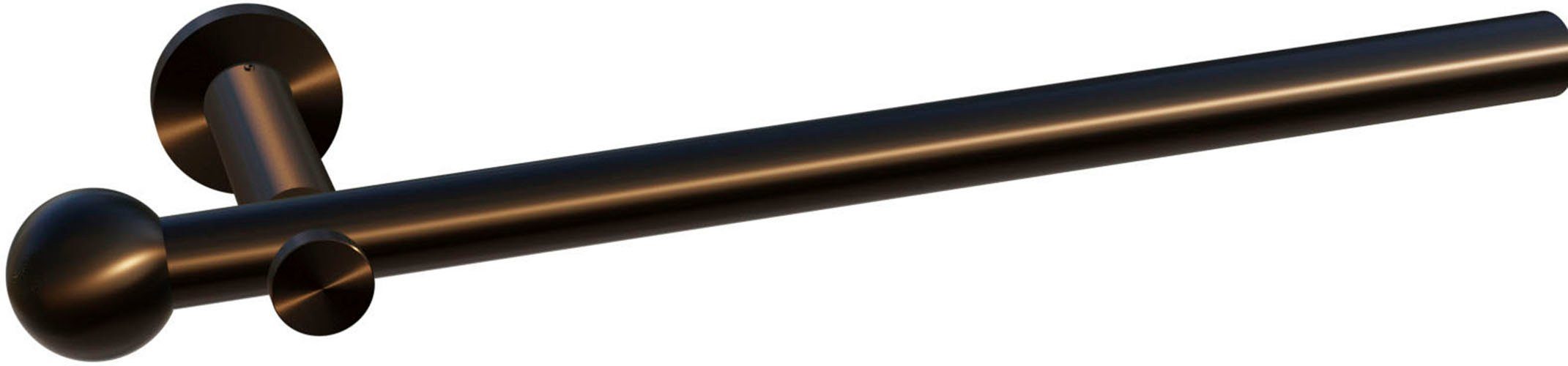 indeko Gardinenstange Colombes, Ø 20 mm, 1-läufig, Wunschmaßlänge, verschraubt, Komplett-Set inkl. Montagematerial
