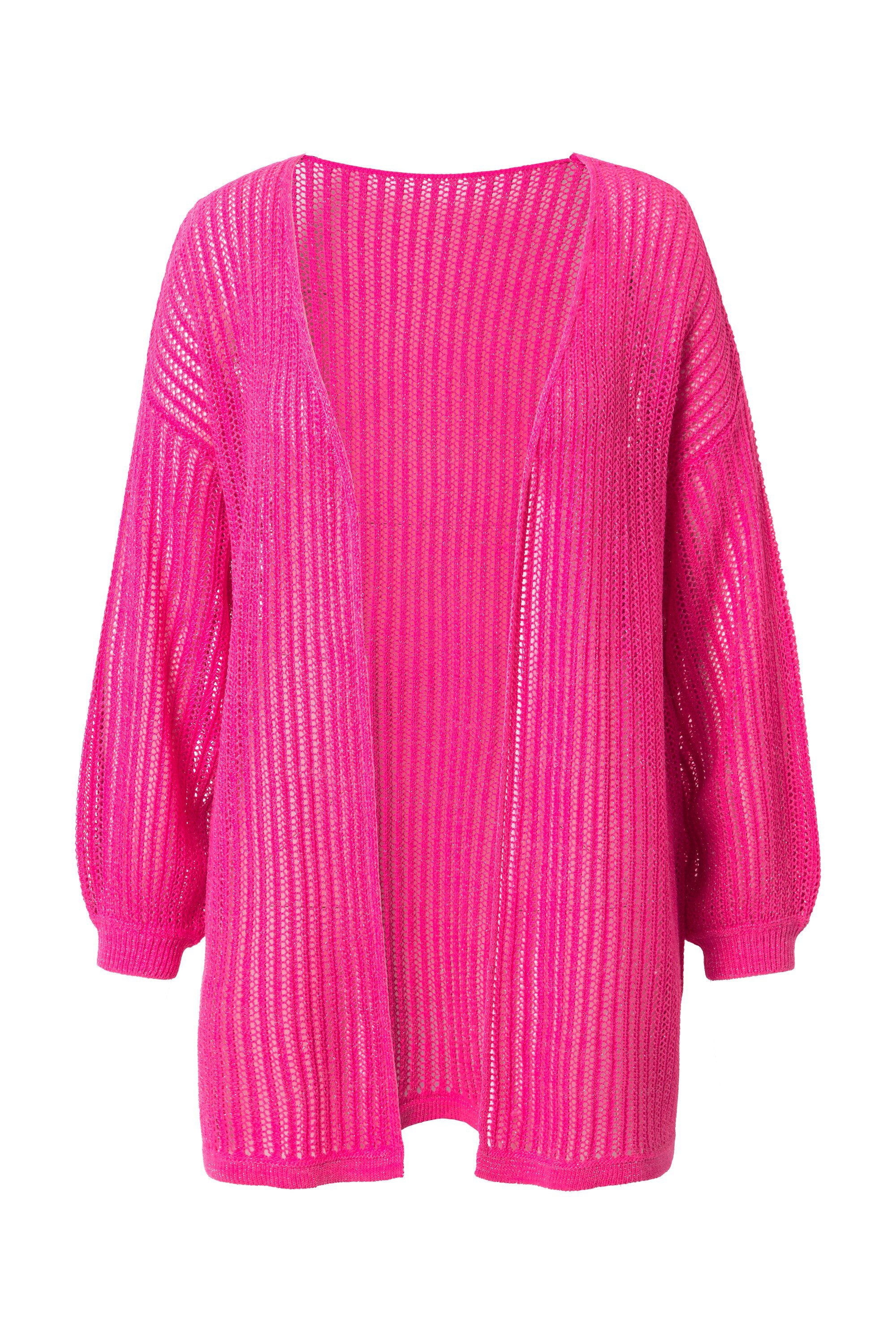 Angel of Style Strickjacke Strickjacke Boxy Passform Lochstrick mit Glitzer günstig online kaufen
