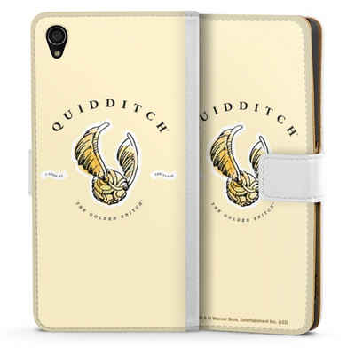DeinDesign Handyhülle Quiddicht-The Golden Snitch, Sony Xperia Z3 Hülle Handy Flip Case Wallet Cover Handytasche Leder